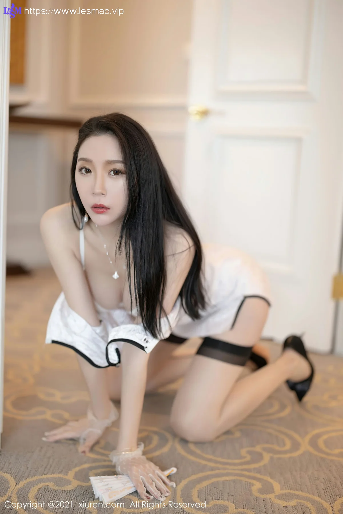 XiuRen 秀人 No.3638 旗袍与吊袜 梦心月 澳门心愿旅拍3 - 37