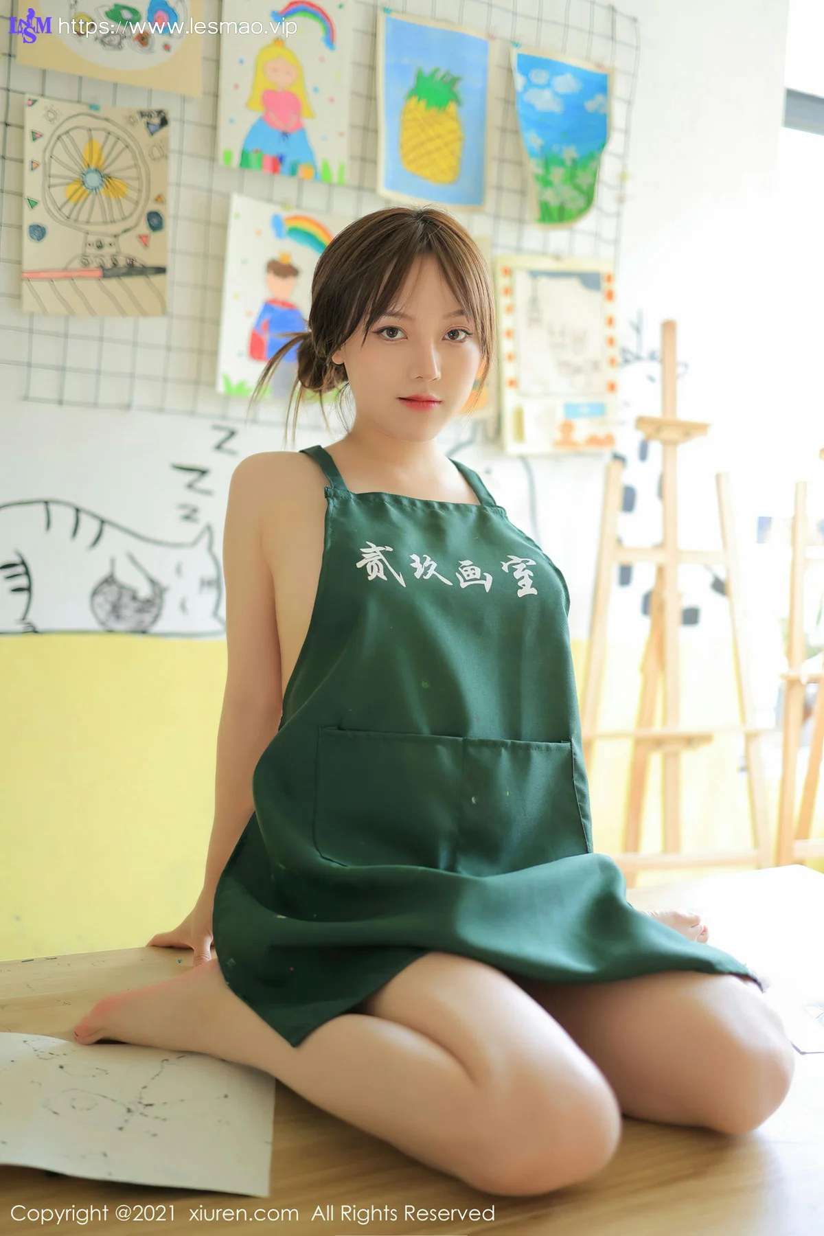 XiuRen 秀人 No.3651 画室主题系列 豆瓣酱 性感写真3 - 48