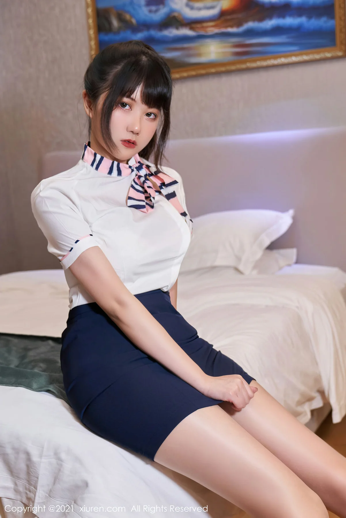 XiuRen 秀人 No.3667 新人模特 夏可馨amii 甜美可人第二套 - 32