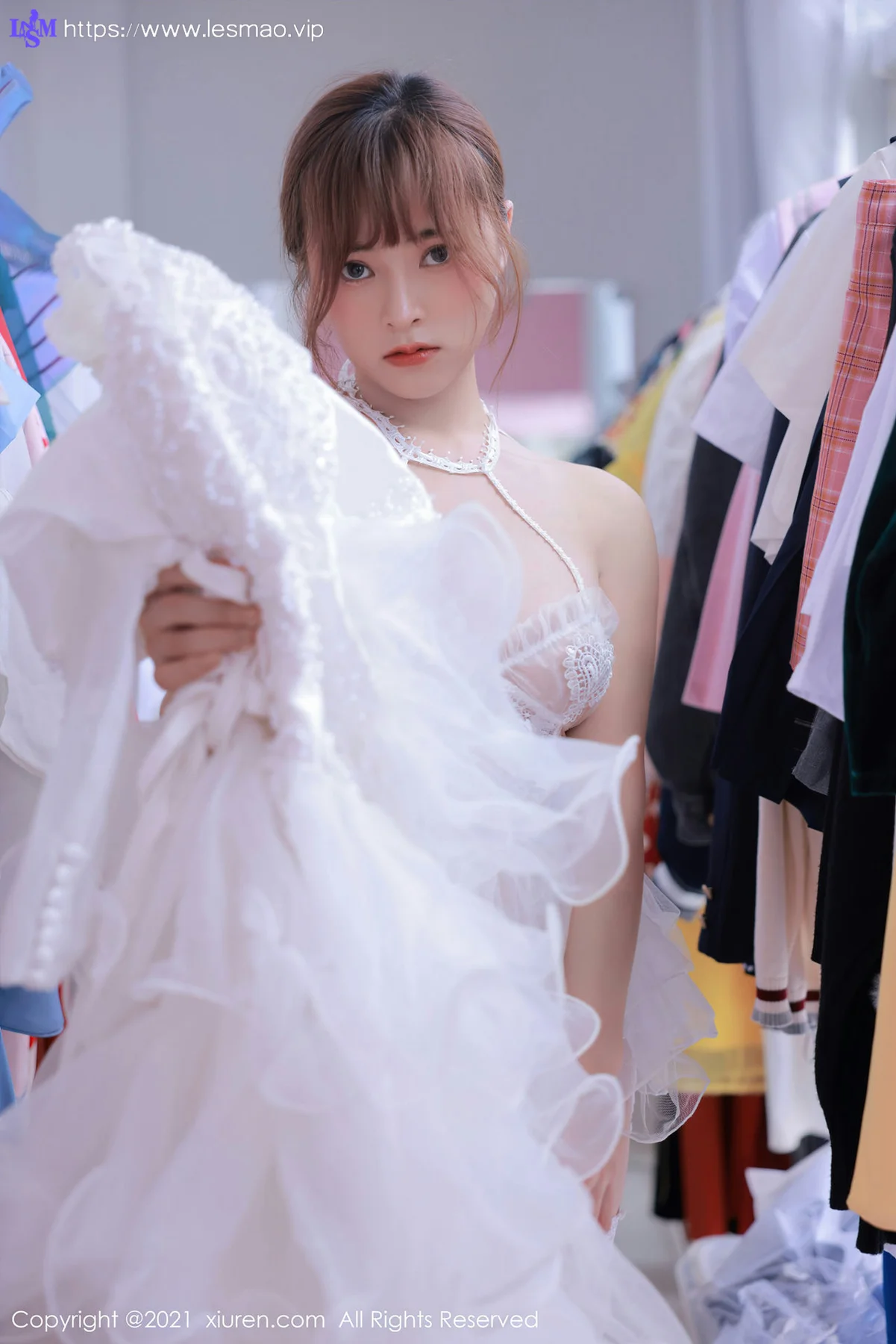 XiuRen 秀人 No.3671 白色婚纱系列 奈沐子 性感写真3 - 11