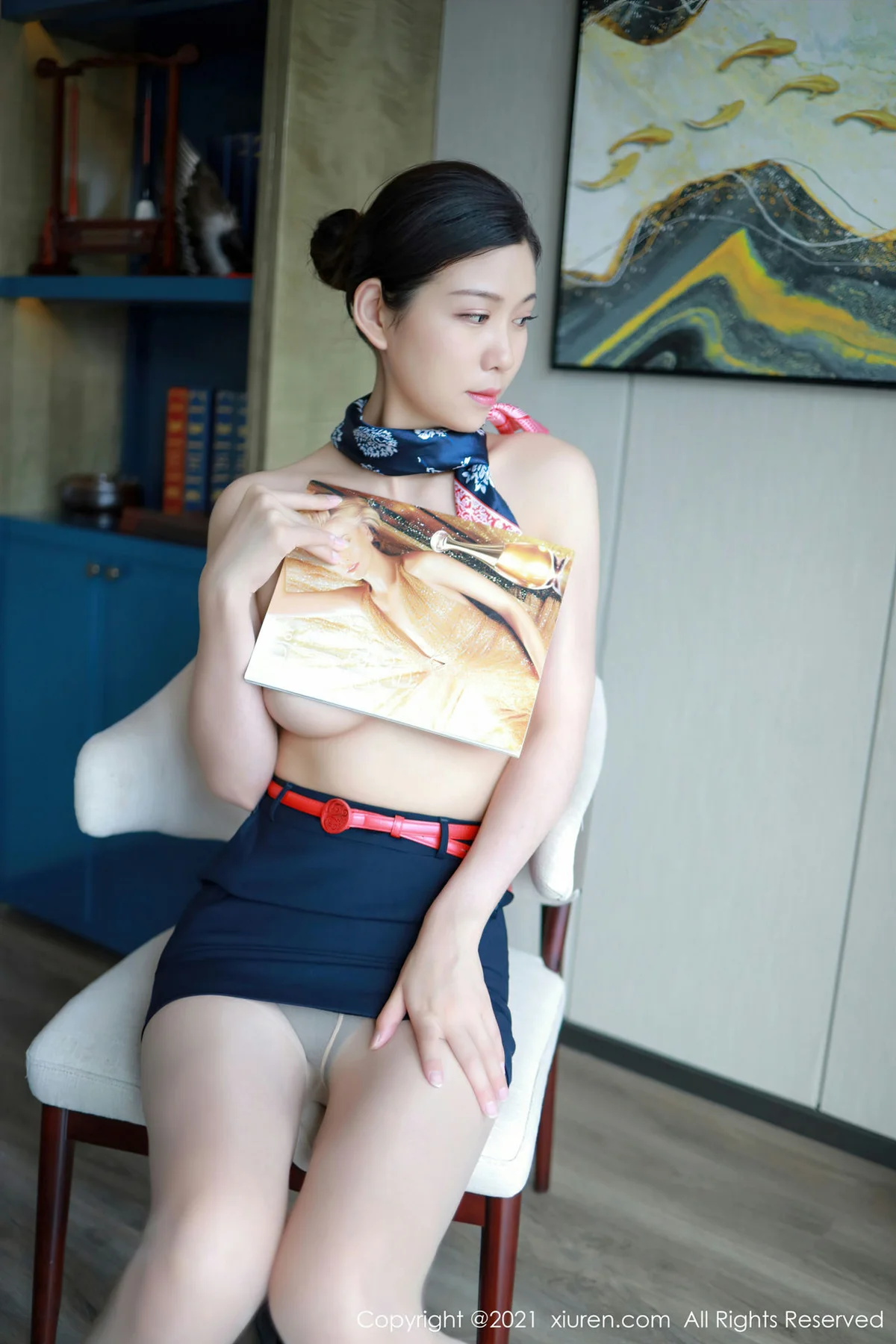 XiuRen 秀人 No.3687 空姐制服系列 李雅柔182CM 性感写真2 - 38