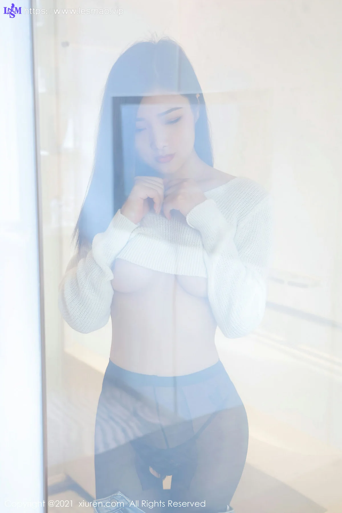 XiuRen 秀人 No.3695 毛衣与魅惑黑丝 星萌 性感写真 - 14