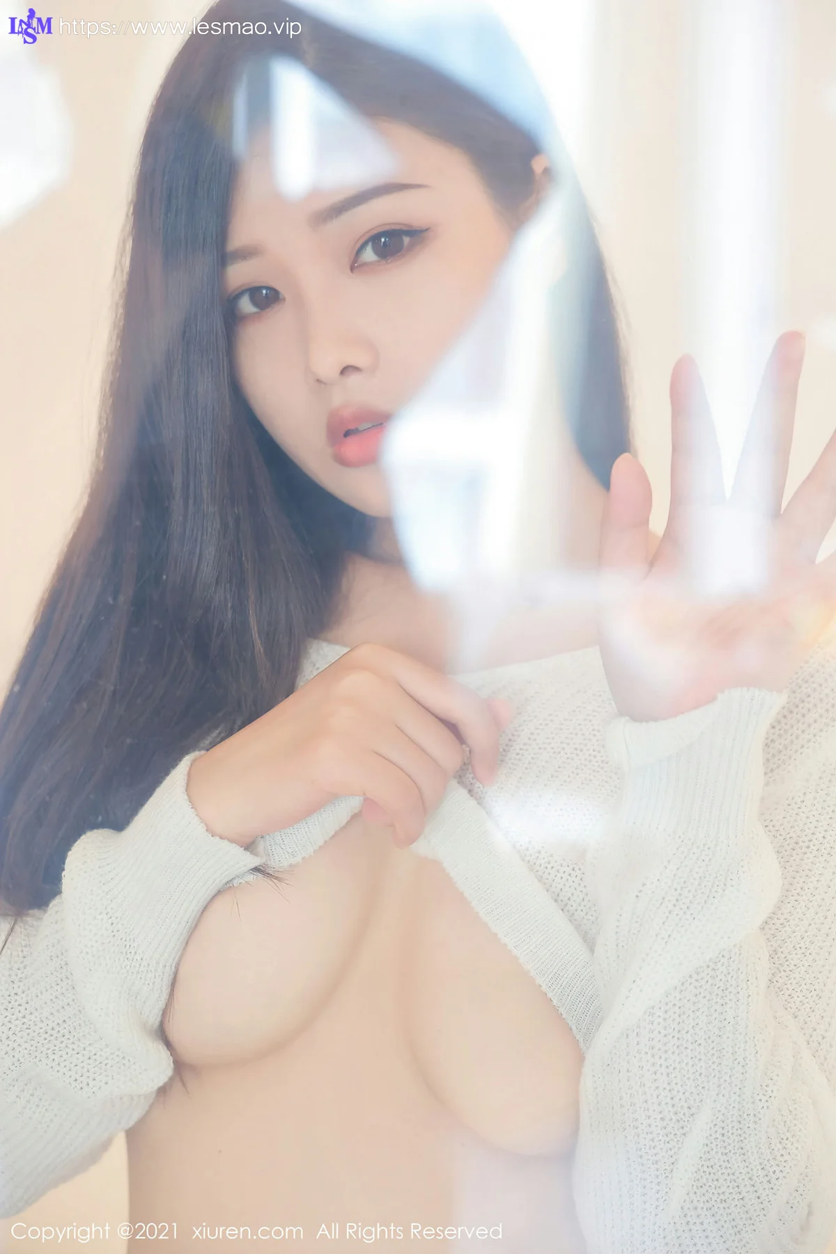 XiuRen 秀人 No.3695 毛衣与魅惑黑丝 星萌 性感写真 - 16