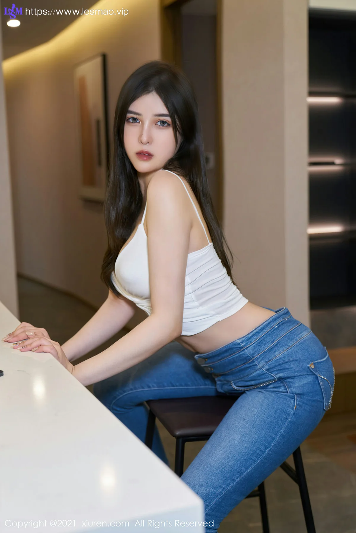 XiuRen 秀人 No.3702 洁白吊带 韩静安 性感写真3 - 12