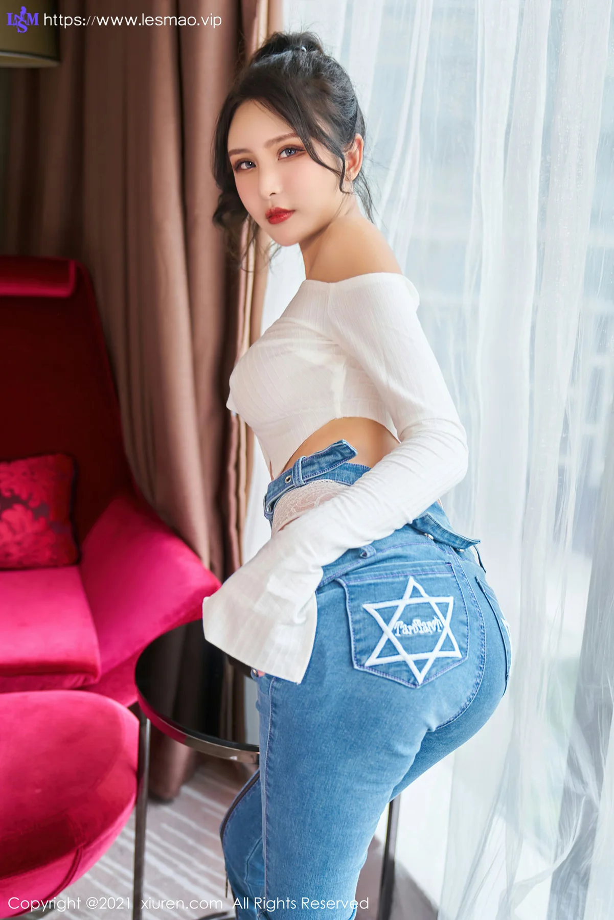 XiuRen 秀人 No.3720 蕾丝吊袜内衣 Emily尹菲 性感写真3 - 13