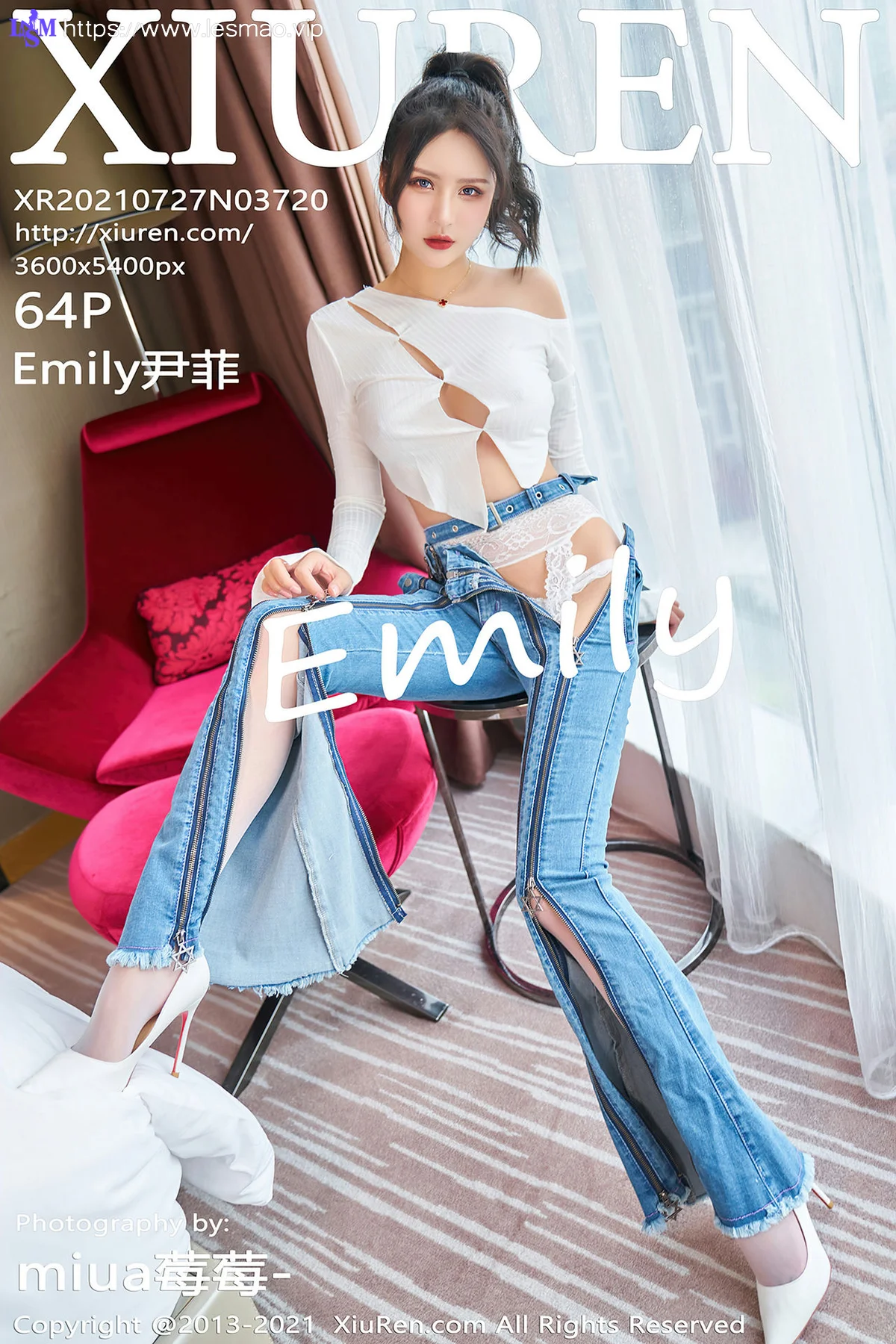 XiuRen 秀人 No.3720 蕾丝吊袜内衣 Emily尹菲 性感写真3 - 65