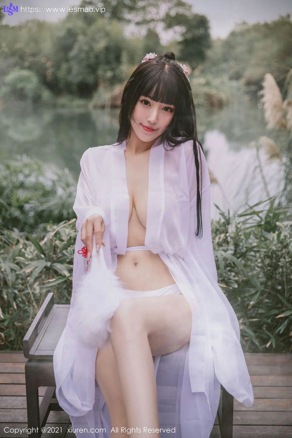 XiuRen 秀人 No.3749 薄纱古风外拍 朱可儿Flower - 34