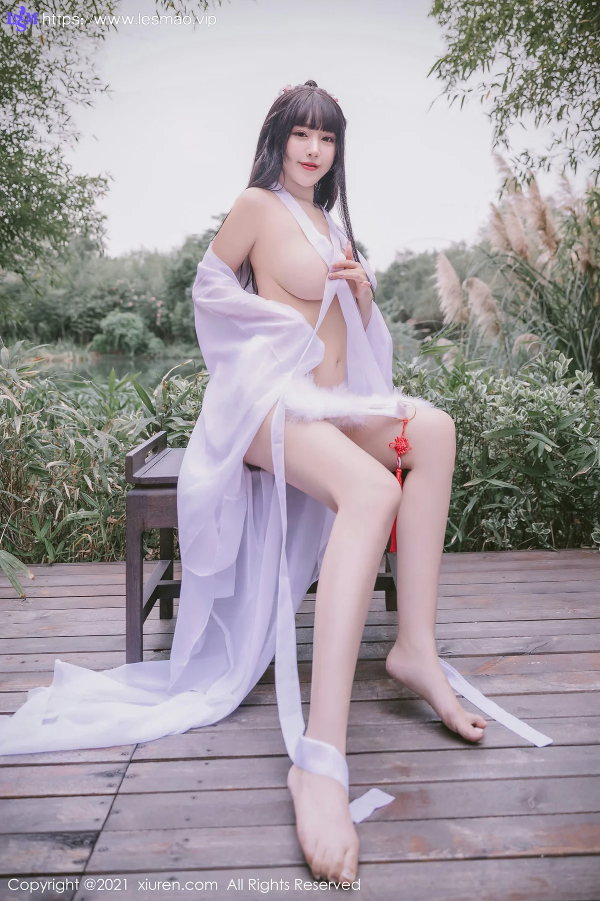 XiuRen 秀人 No.3749 薄纱古风外拍 朱可儿Flower - 51