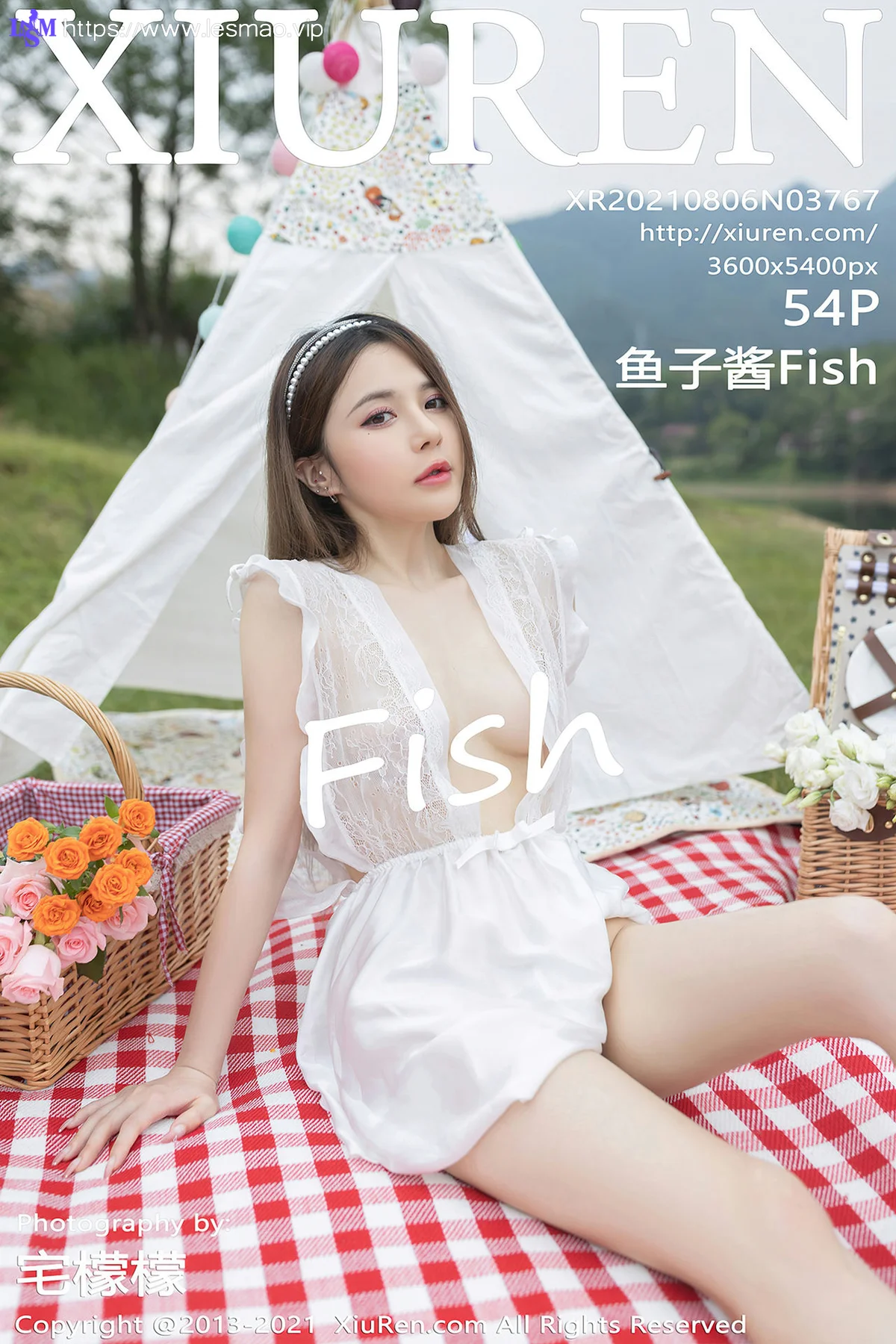 XiuRen 秀人 No.3767 湖畔野餐主题系列 鱼子酱Fish 性感写真22 - 55