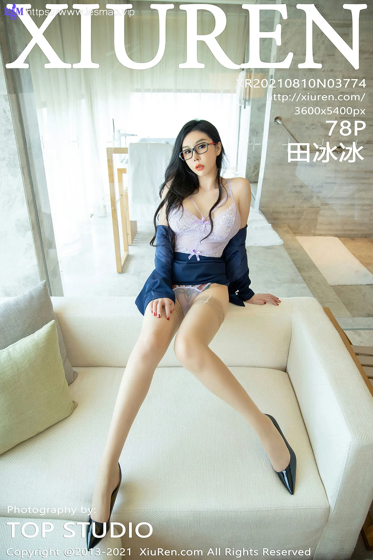 XiuRen 秀人 No.3774 眼镜OL系列 田冰冰 三亚旅拍写真3 - 79