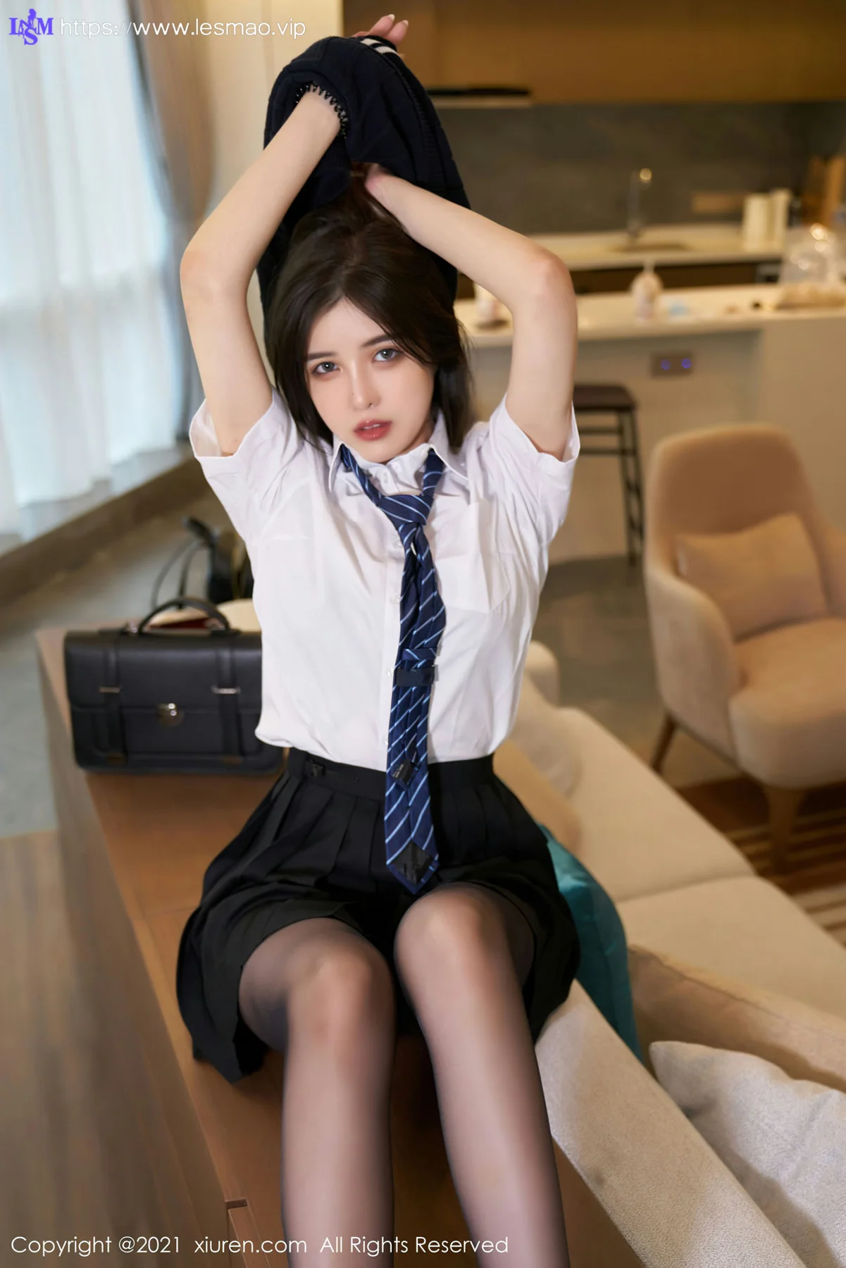 XiuRen 秀人 No.3791 清纯学院制服 韩静安 性感写真3 - 30