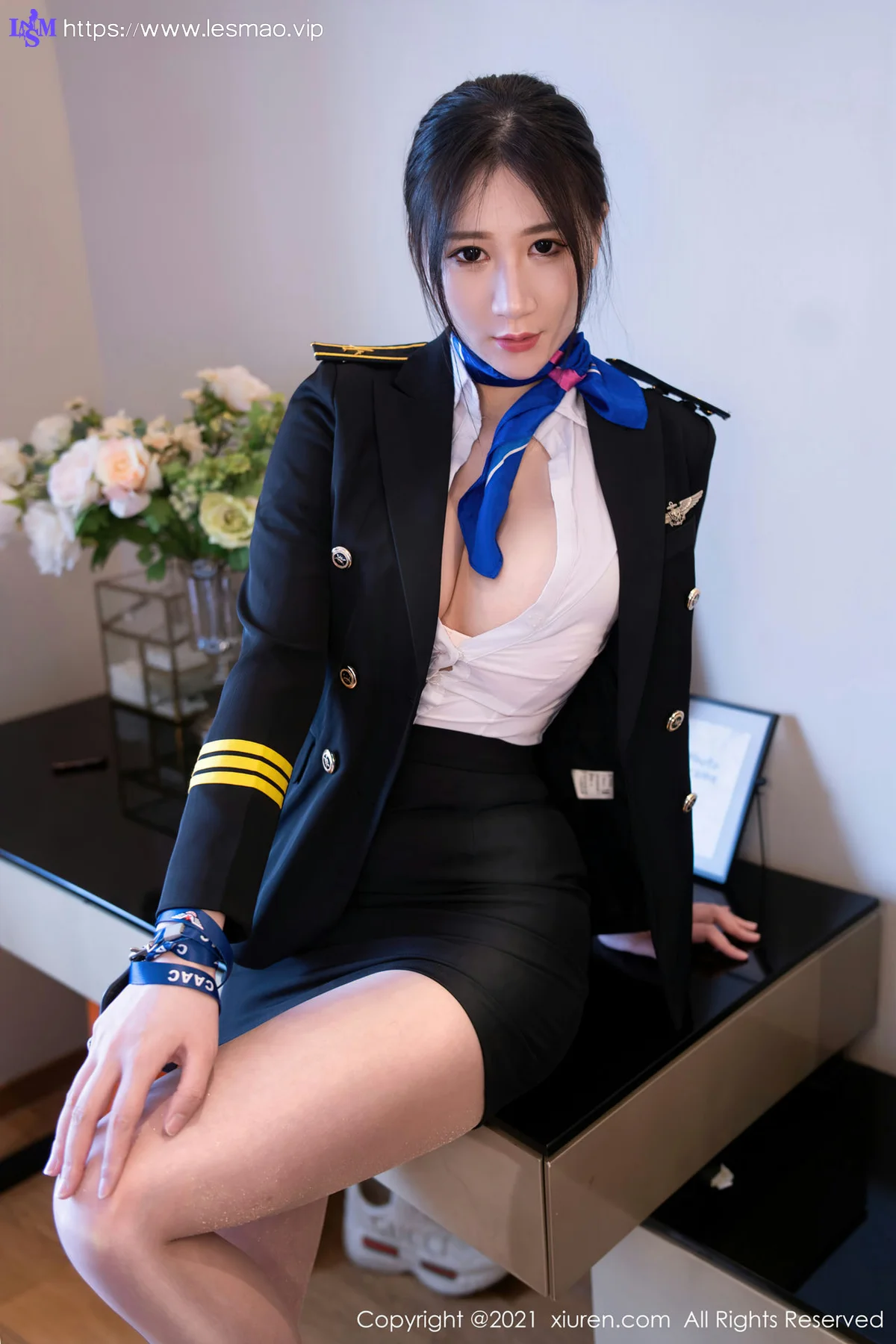 XiuRen 秀人 No.3839 制服机长御姐 顾乔楠Cora 性感写真2 - 19