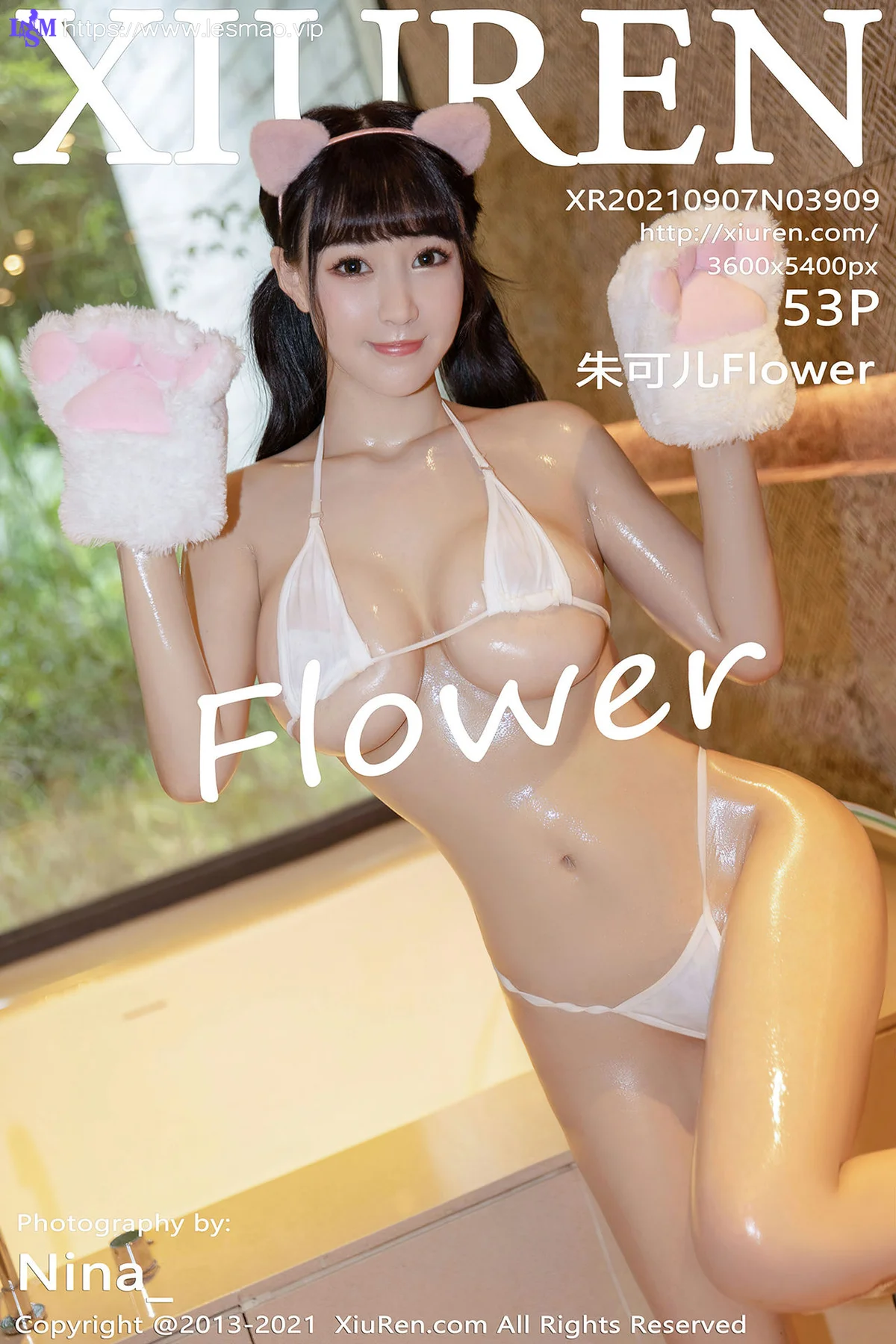 XiuRen 秀人 No.3909 朱可儿 抹油系列比基尼 - 54