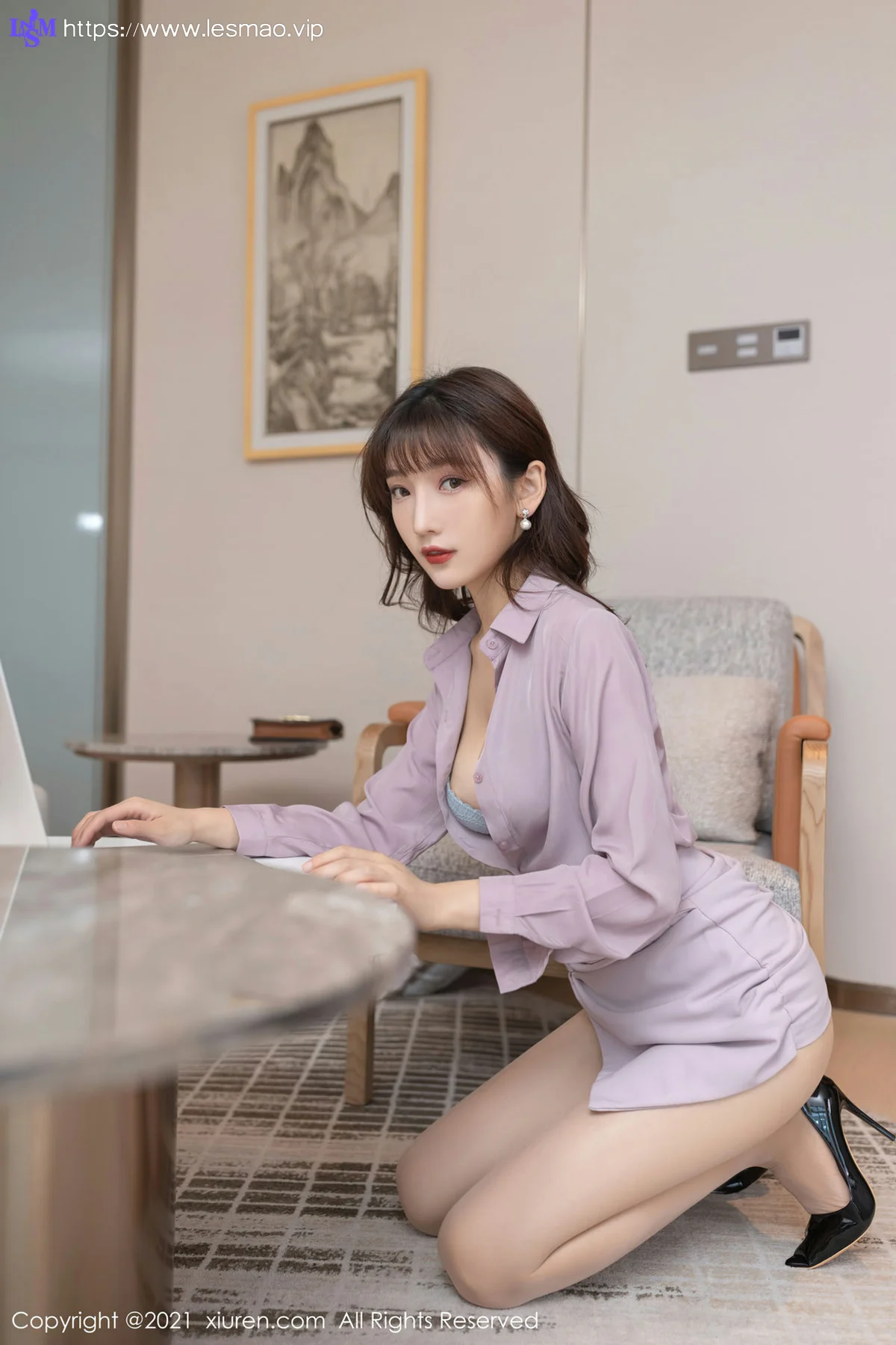 XiuRen 秀人 No.3925 陆宣萱 翘臀制服ol - 16