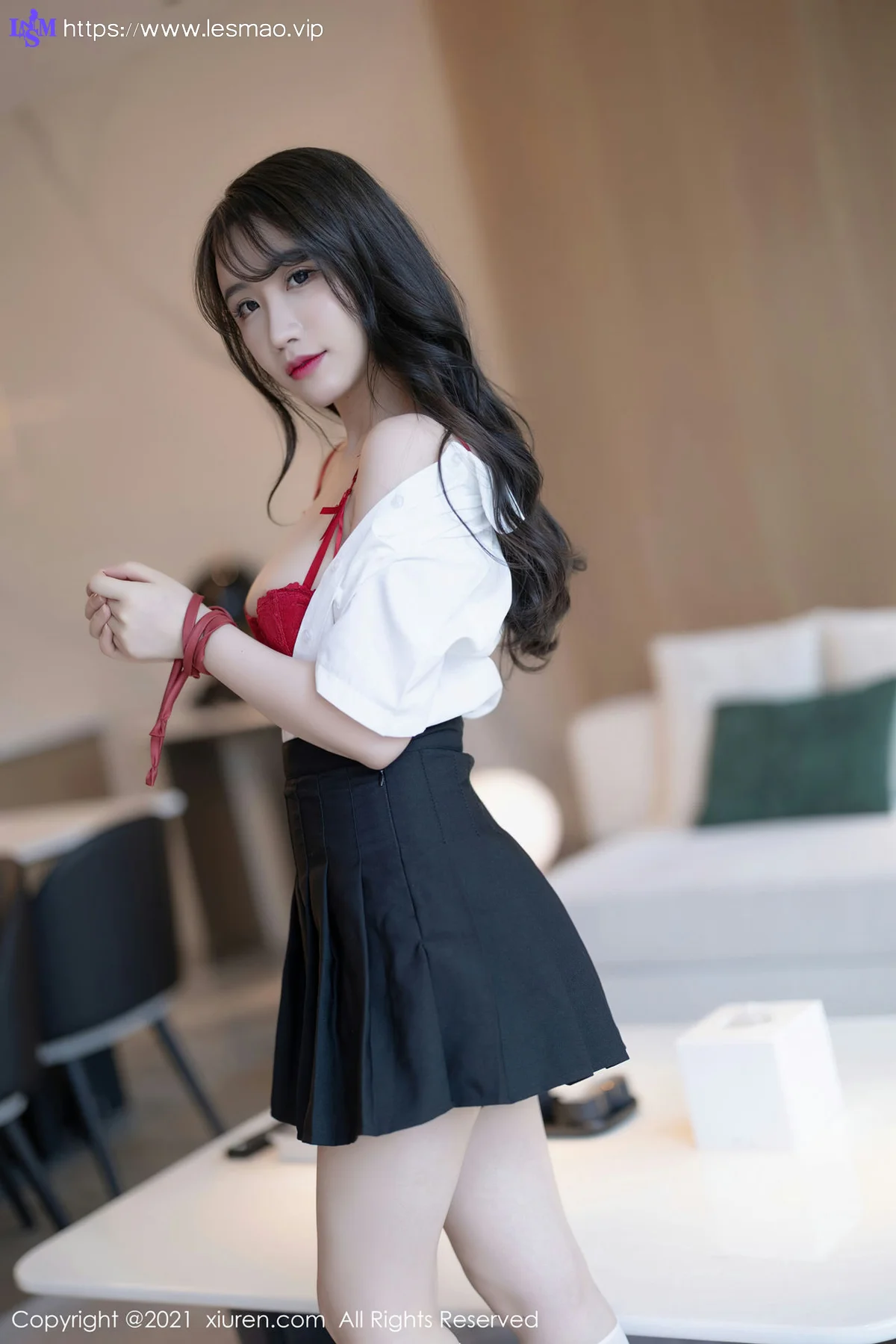 XiuRen 秀人 No.3960 绯月樱 学生制服 - 19
