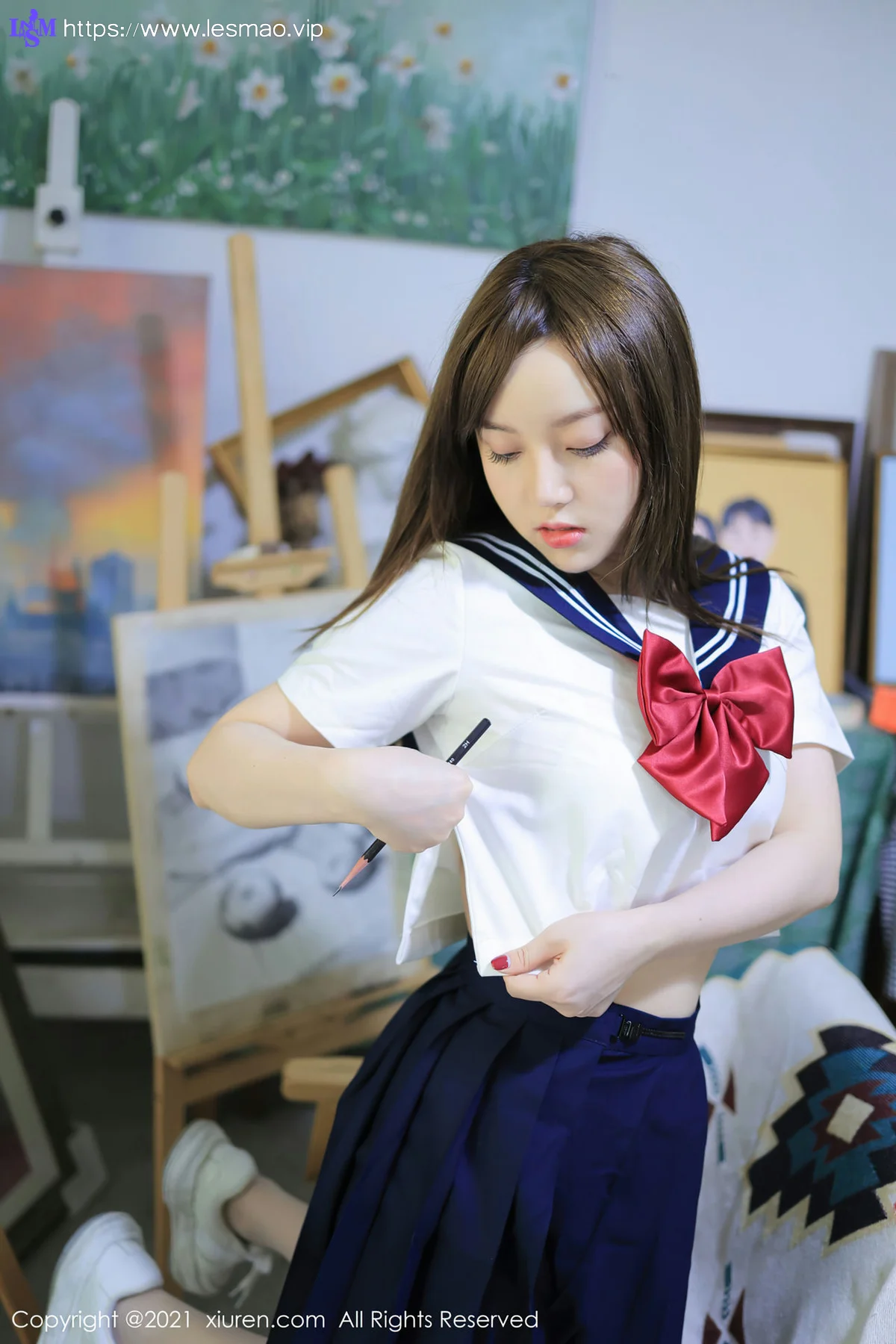 XiuRen 秀人 No.3963 豆瓣酱 清纯jk制服 - 11