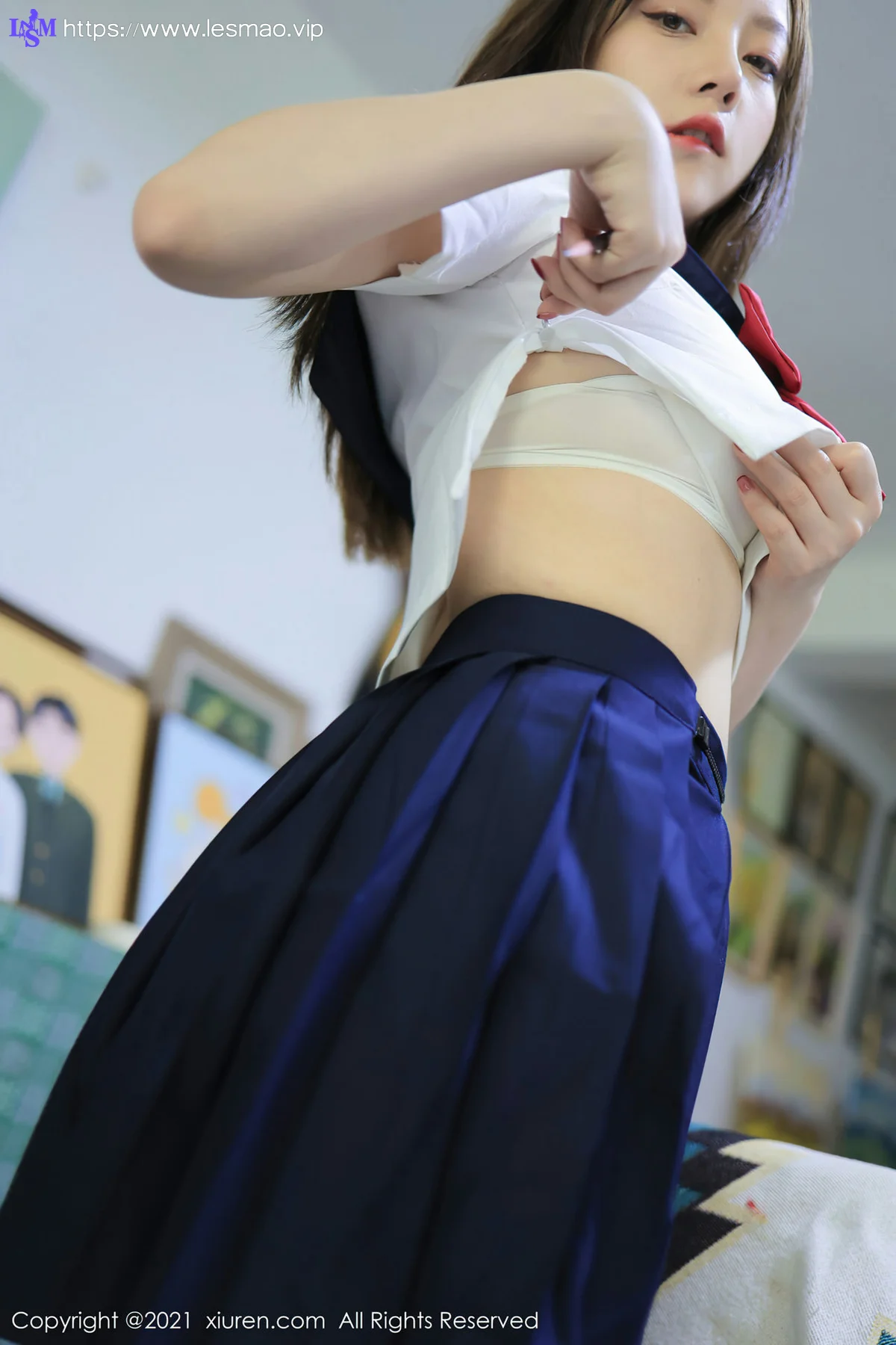 XiuRen 秀人 No.3963 豆瓣酱 清纯jk制服 - 12