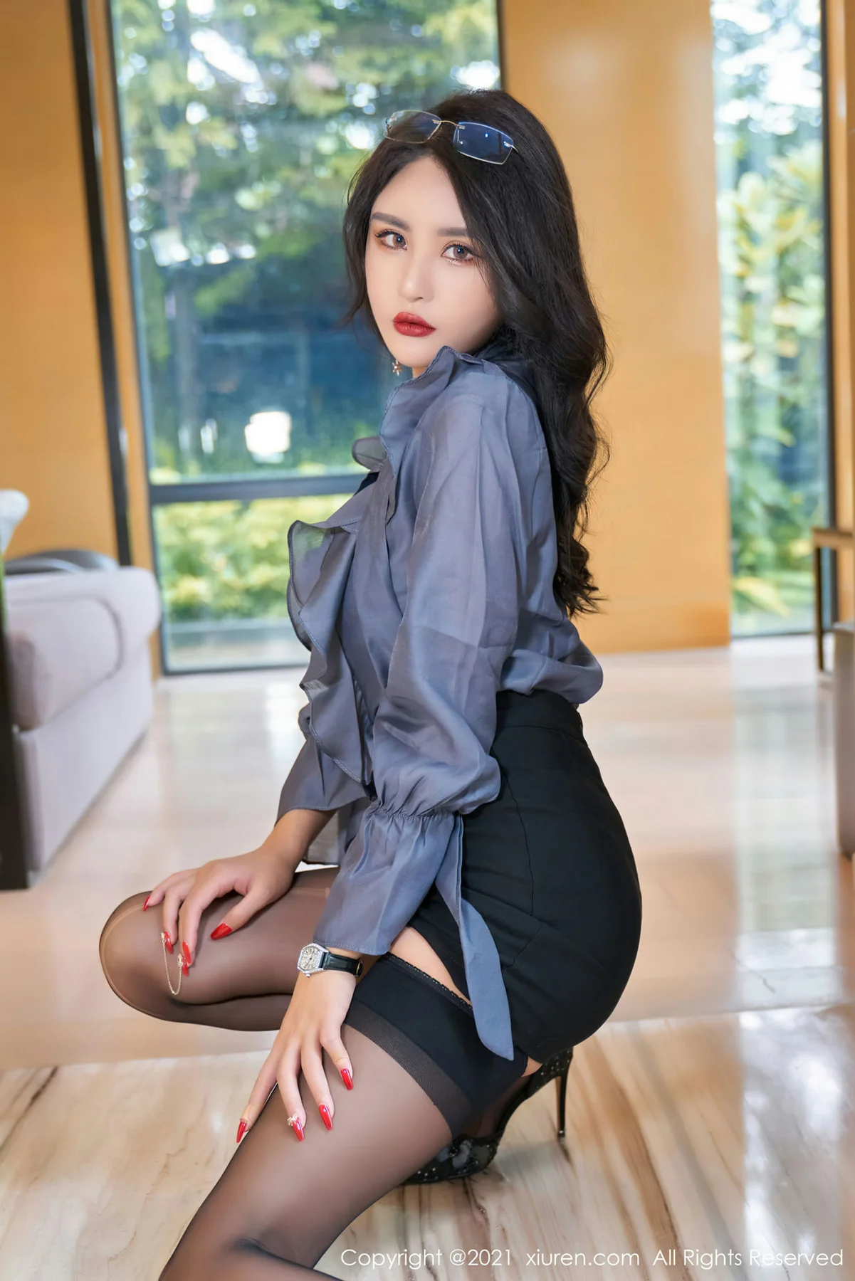 XiuRen 秀人 No.4010 镂空连体内衣 xiuren白露 性感写真 - 22