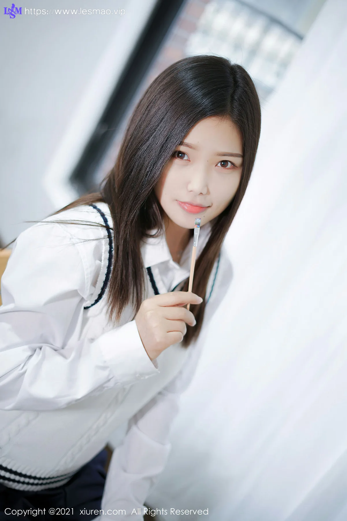 XiuRen 秀人 No.4013 画室场景校园制服 星萌 性感写真 - 37