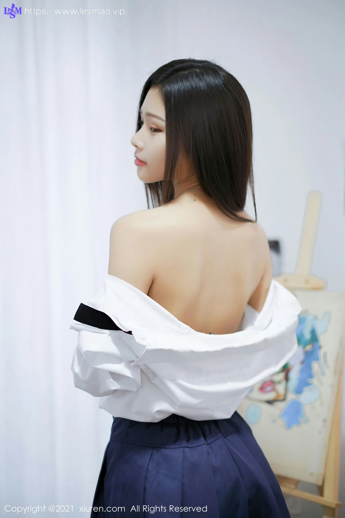 XiuRen 秀人 No.4013 画室场景校园制服 星萌 性感写真 - 38
