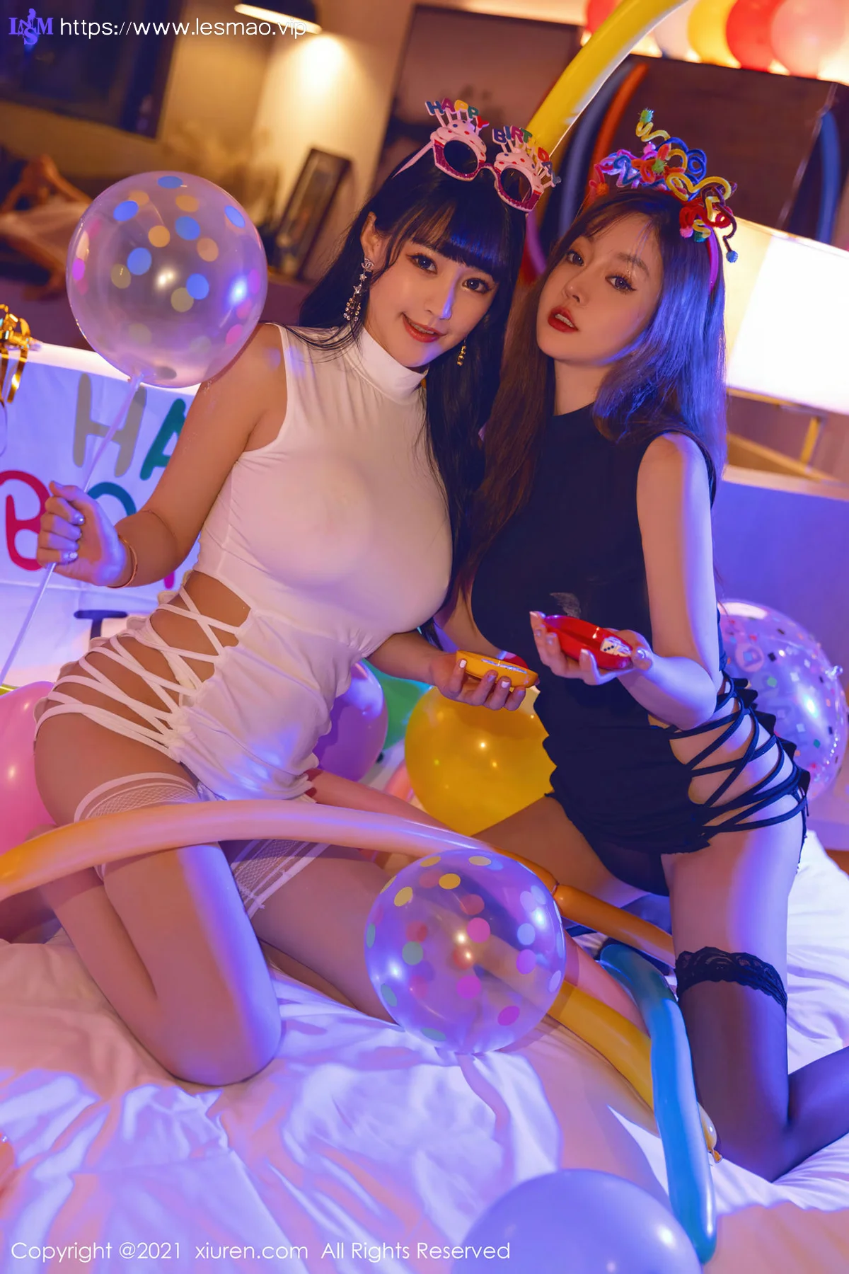 XiuRen 秀人 No.4025 生日party系列模特合集 王雨纯和朱可儿Flower33 - 76
