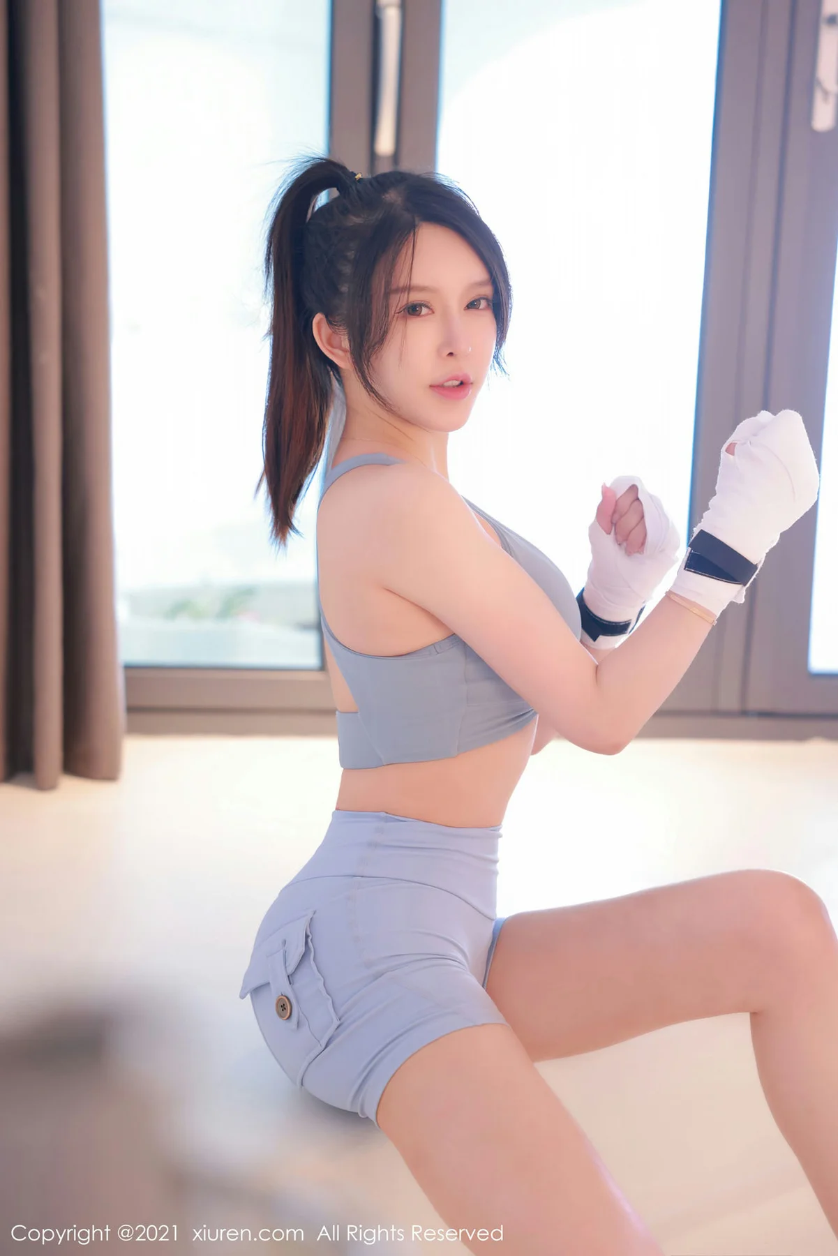 XiuRen 秀人 No.4055 紧身运动内衣 玉兔miki 大理旅拍 - 38