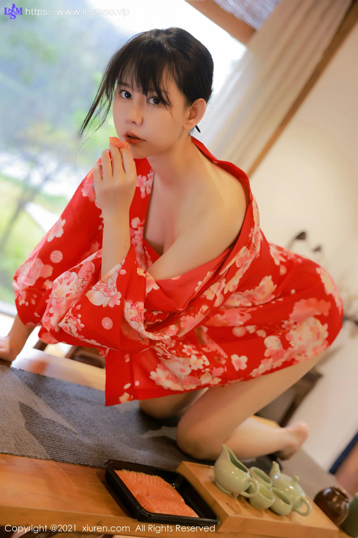 XiuRen 秀人 No.4063 新人模特和服系列 韩希蕾 首套写真 - 18