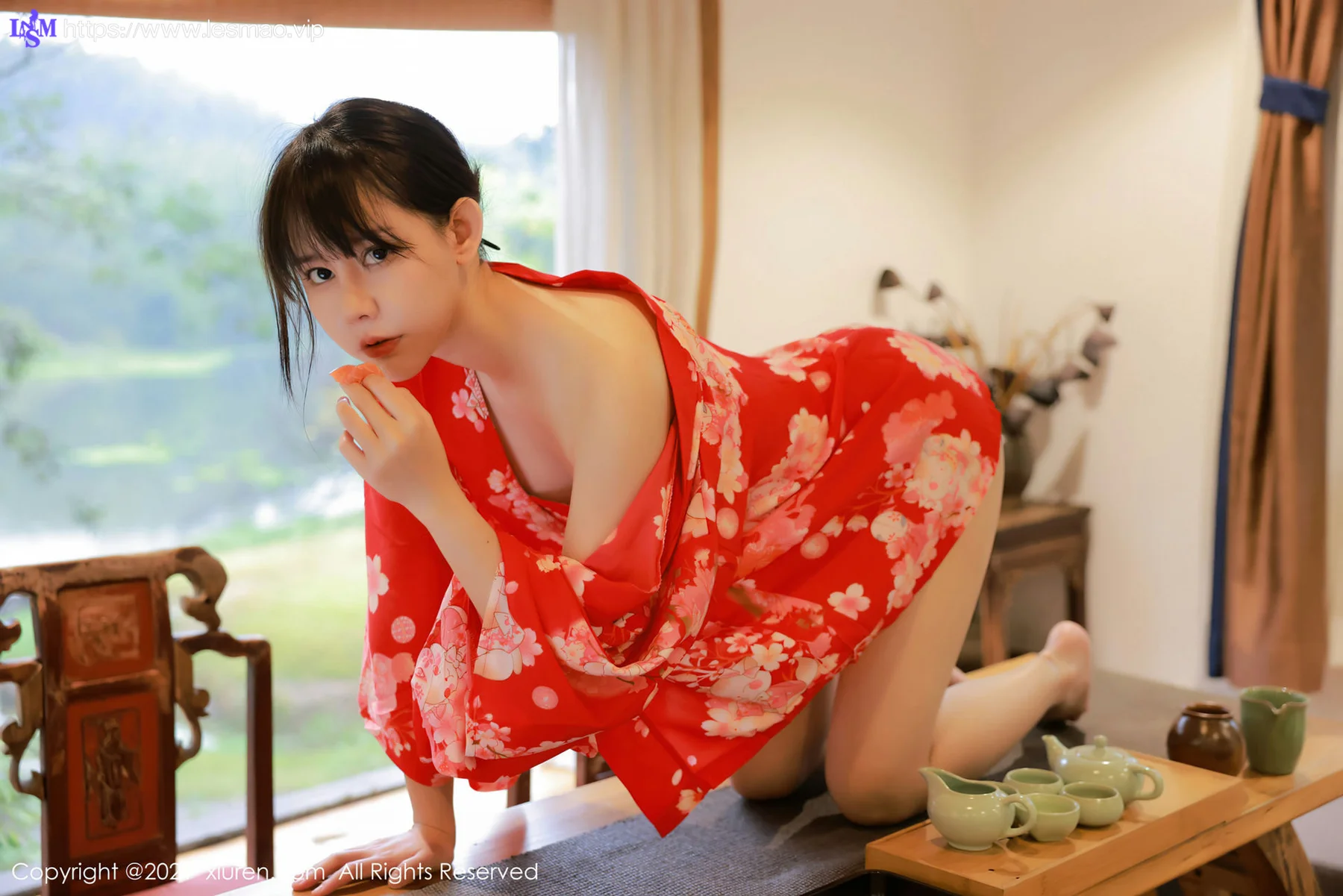 XiuRen 秀人 No.4063 新人模特和服系列 韩希蕾 首套写真 - 19