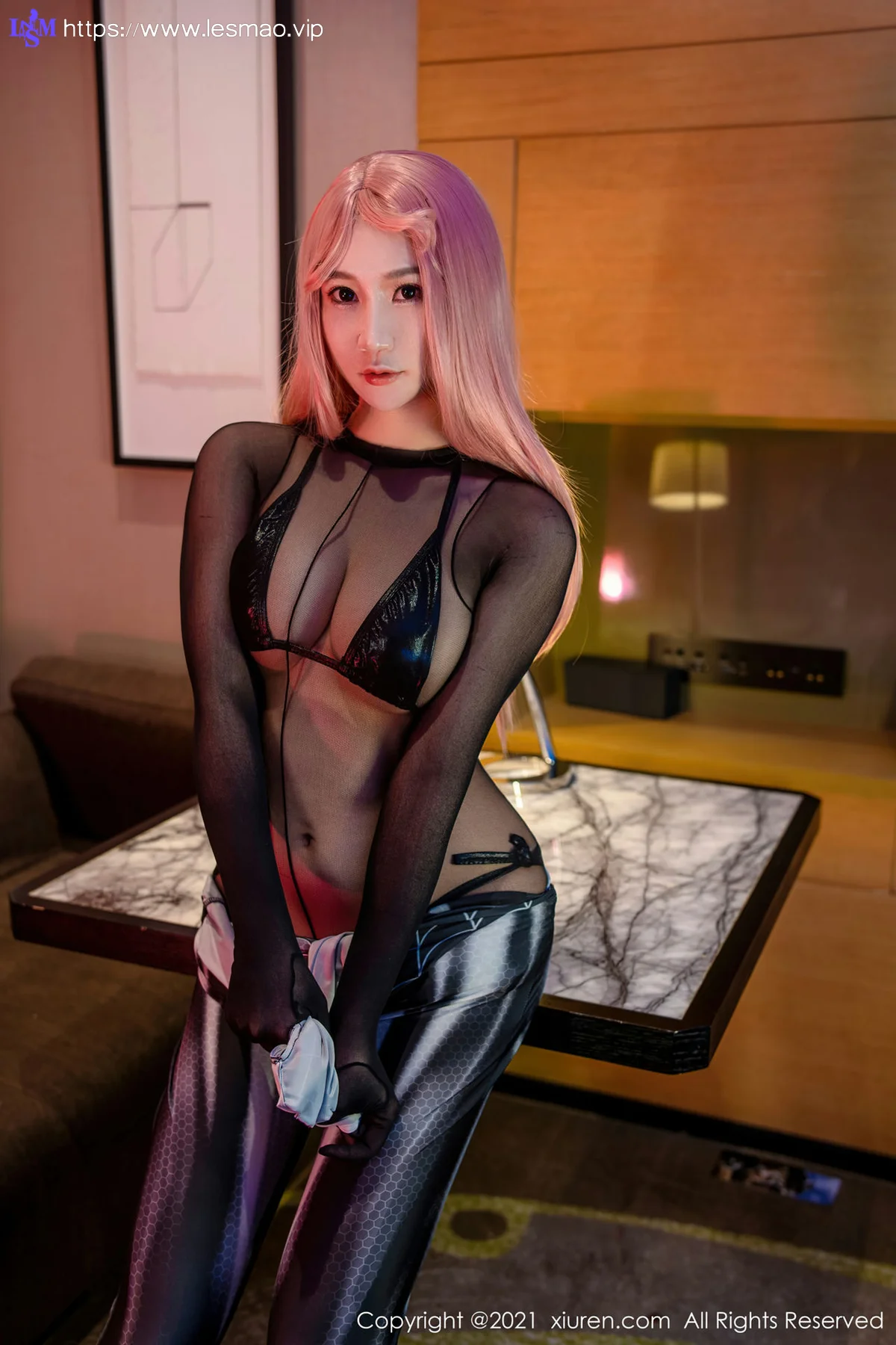 XiuRen 秀人 No.4070 毒液女香瓜臀御姐 顾乔楠Cora 性感写真3 - 38