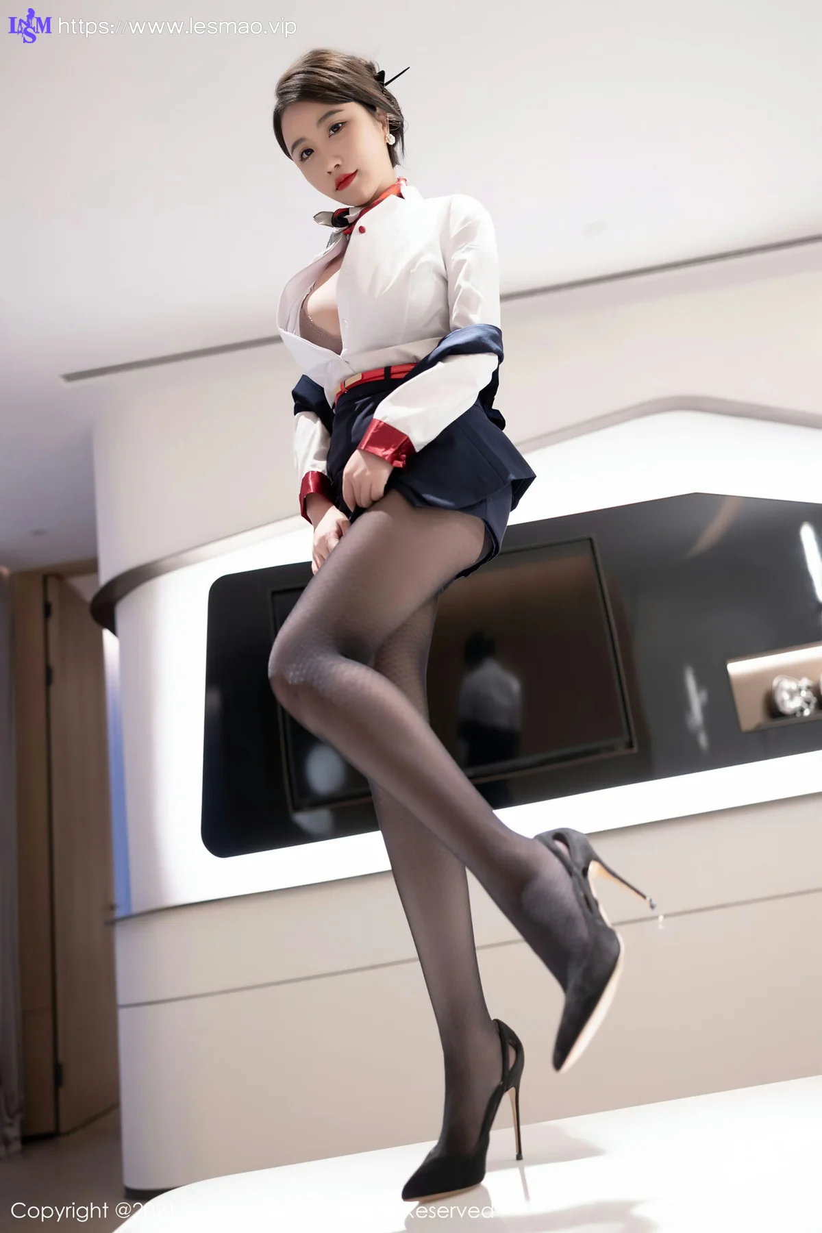 XiuRen 秀人 No.4091 空姐制服 Cherry绯月樱 深圳旅拍3 - 41
