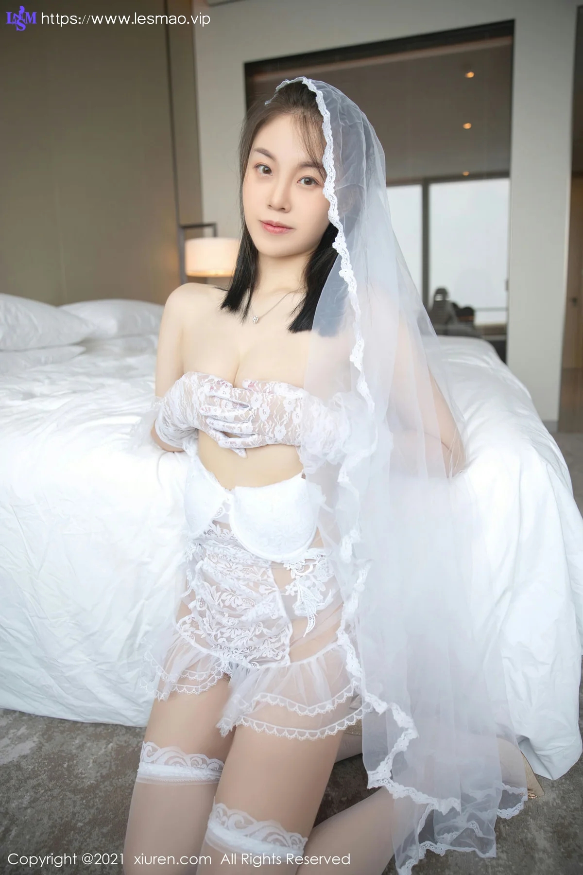 XiuRen 秀人 No.4119 唯美婚纱 一颗甜蛋黄a 性感写真 - 43