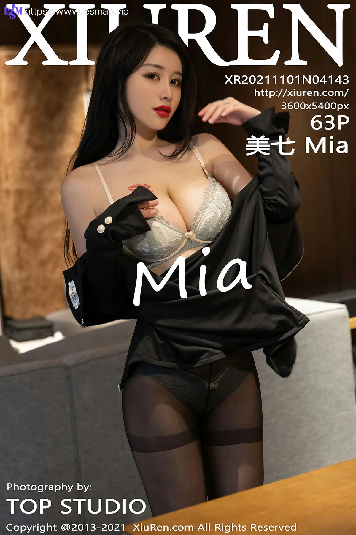 XiuRen 秀人 No.4143 黑丝OL 美七Mia 性感写真 - 64