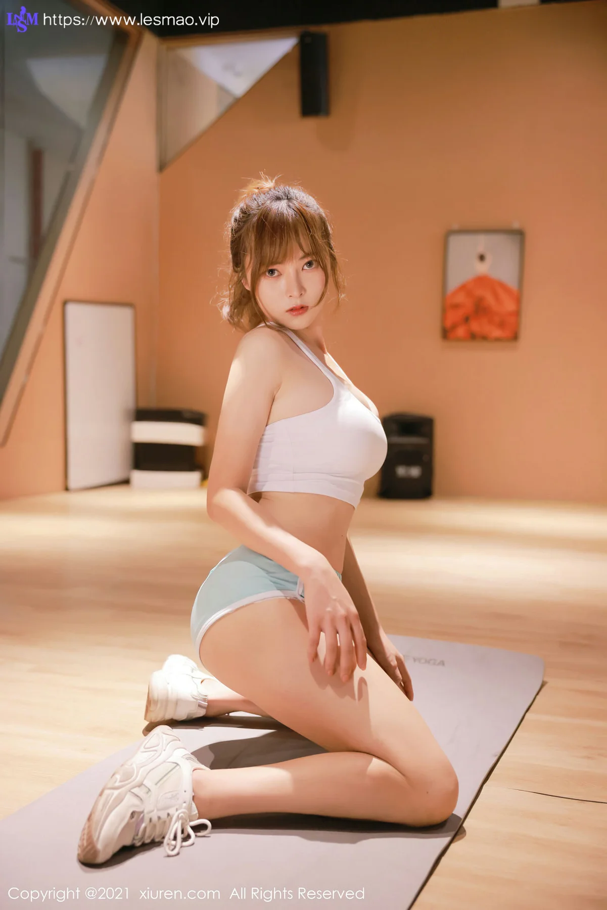 XiuRen 秀人 No.4196 健身房运动内衣 奈沐子 性感写真 - 18