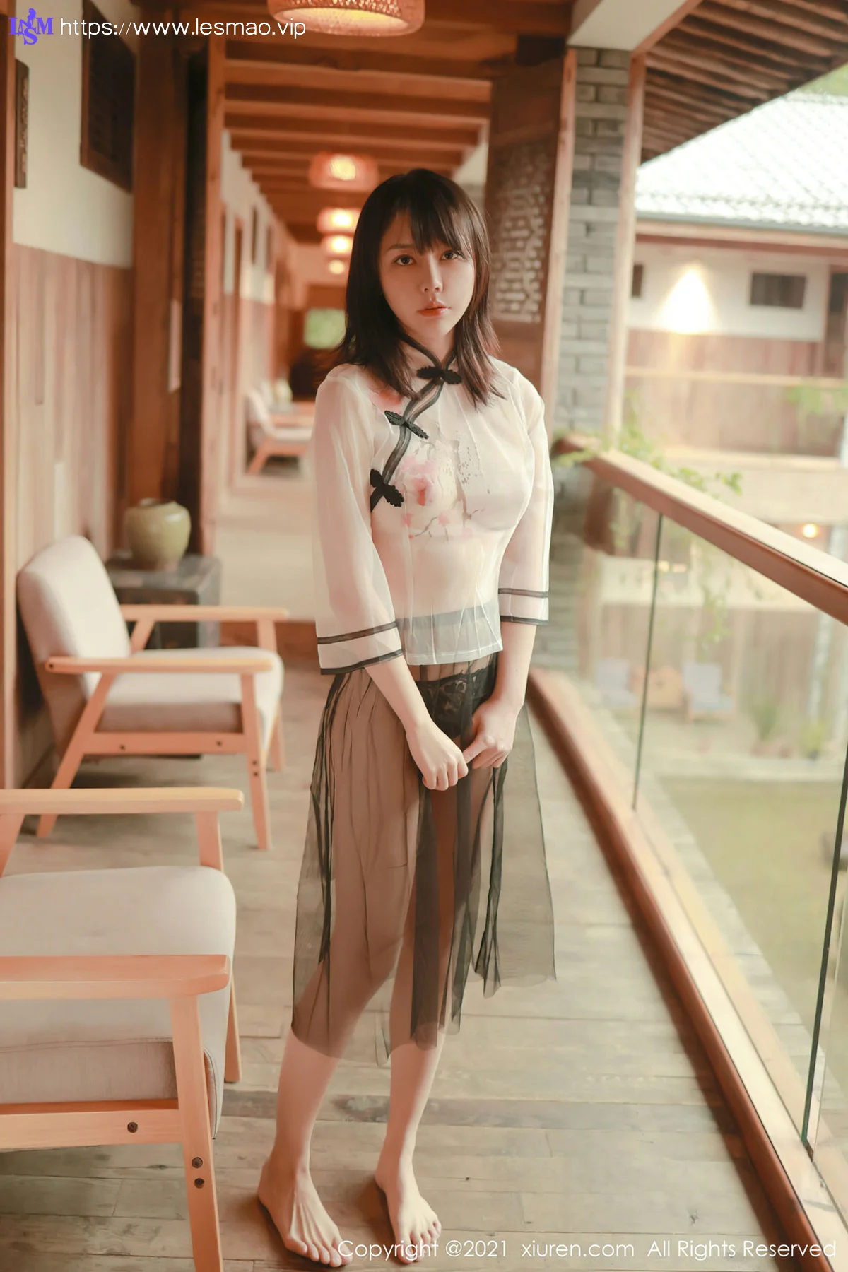 XiuRen 秀人 No.4234 新人模特轻薄半透  韩希蕾 性感写真 - 11