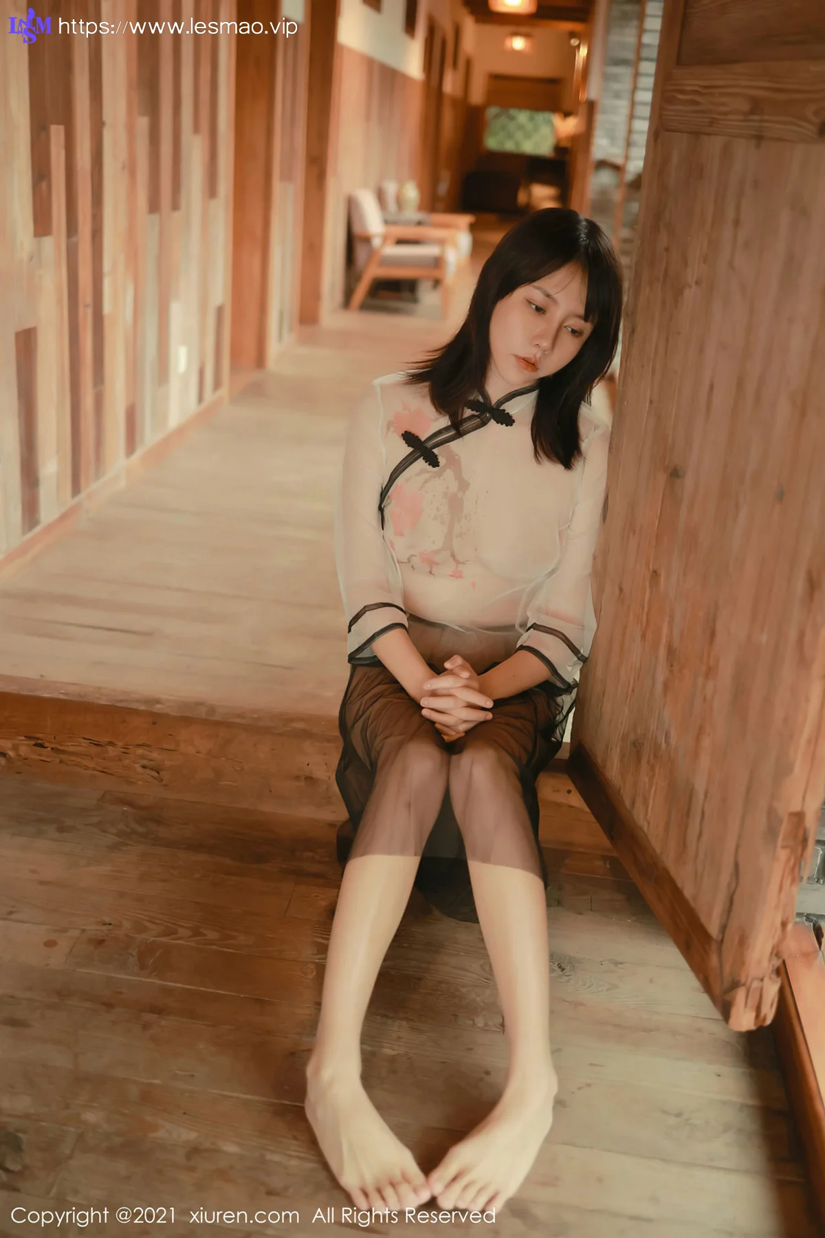 XiuRen 秀人 No.4234 新人模特轻薄半透  韩希蕾 性感写真 - 19