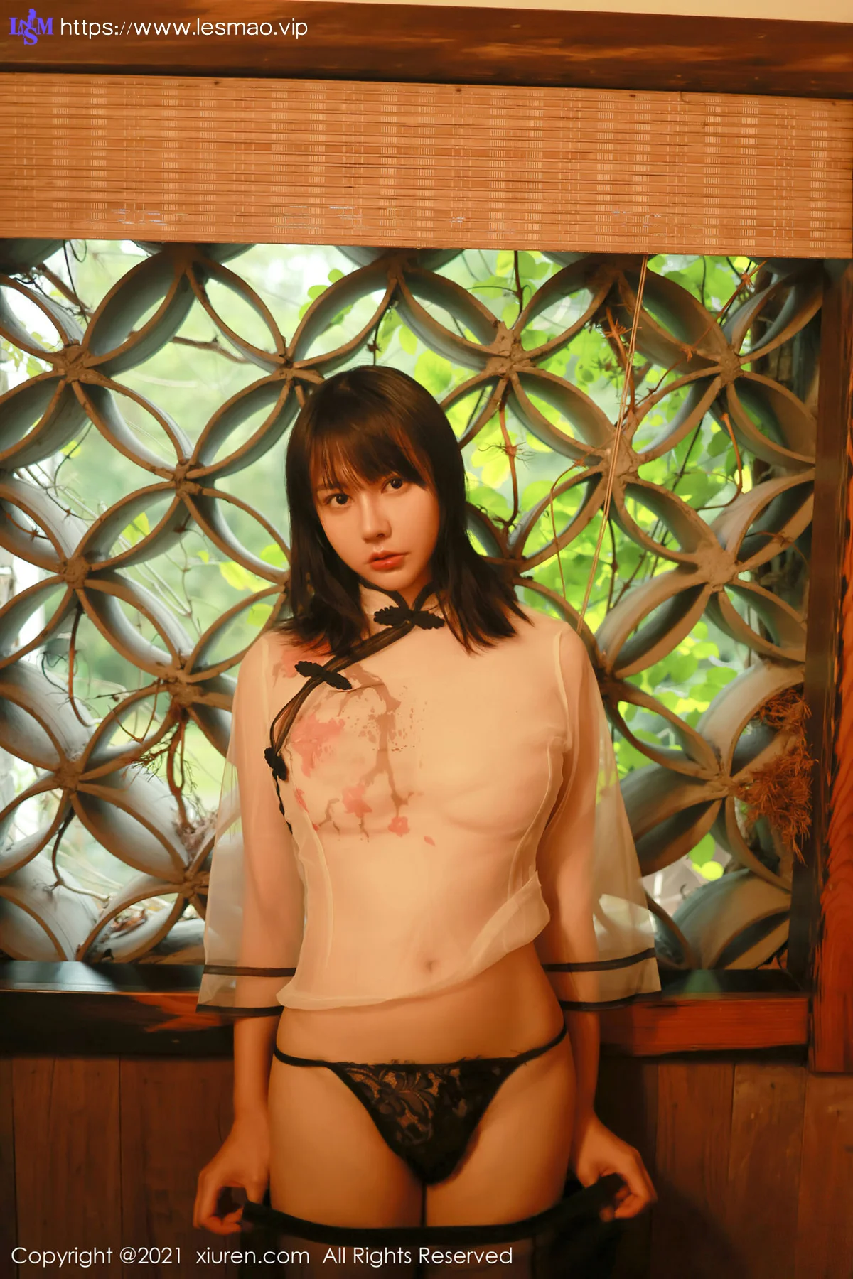 XiuRen 秀人 No.4234 新人模特轻薄半透  韩希蕾 性感写真 - 34