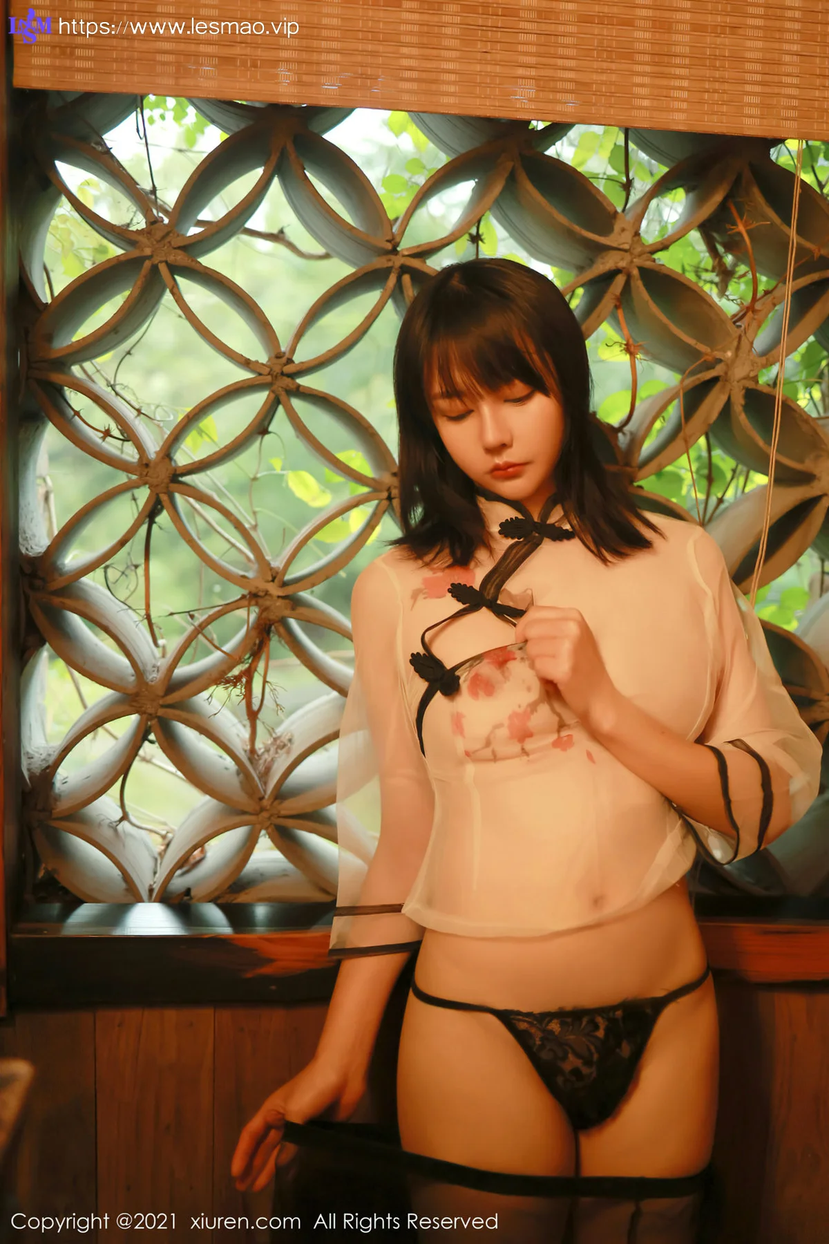 XiuRen 秀人 No.4234 新人模特轻薄半透  韩希蕾 性感写真 - 35