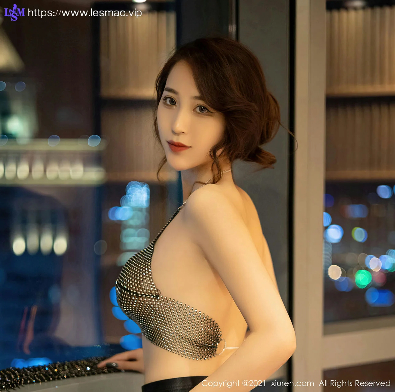 XiuRen 秀人 No.4240 镂空银色亮片 周慕汐baby 性感写真 - 16