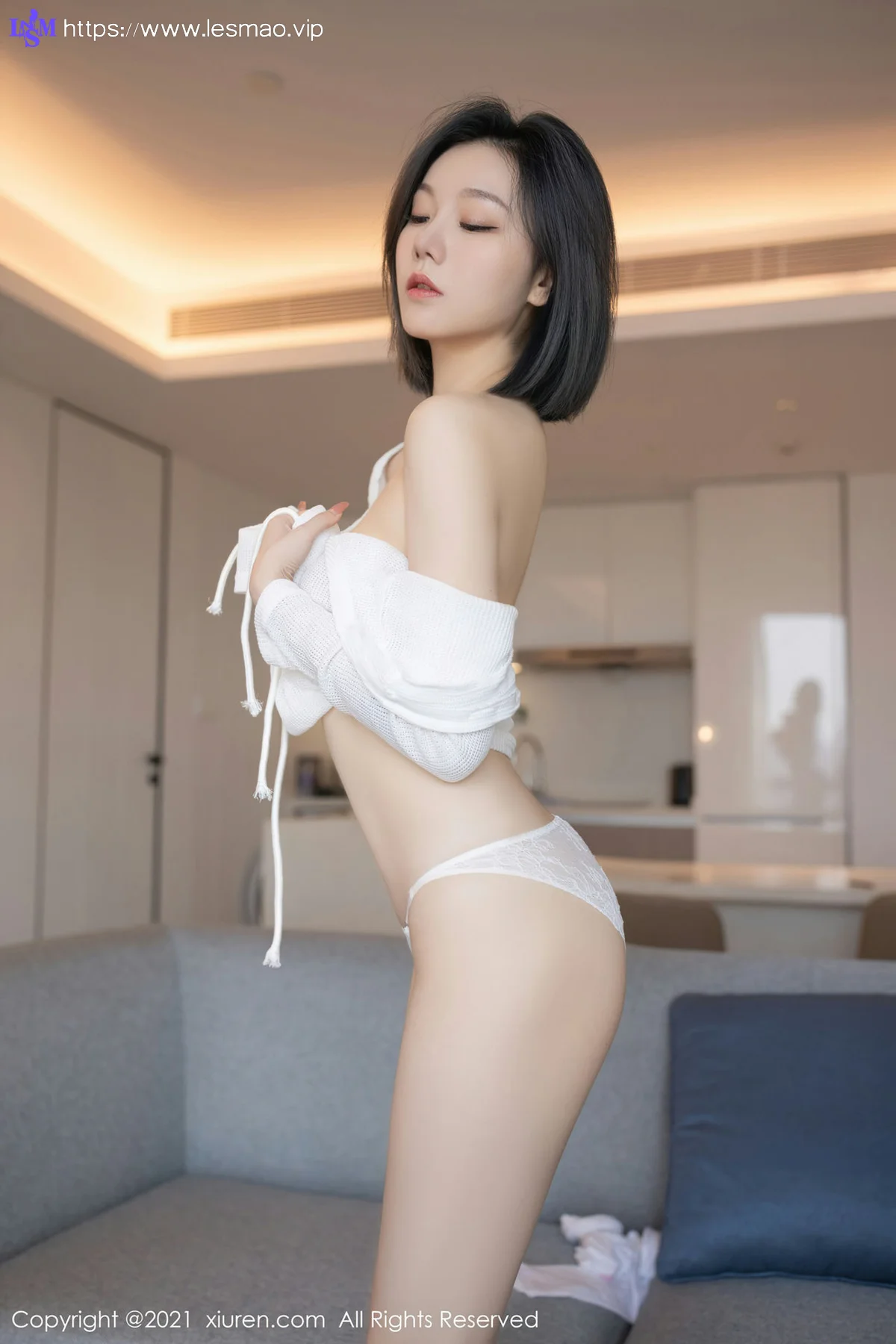 XiuRen 秀人 No.4255 经典蕾丝袜 安然Maleah 重庆旅拍2 - 30