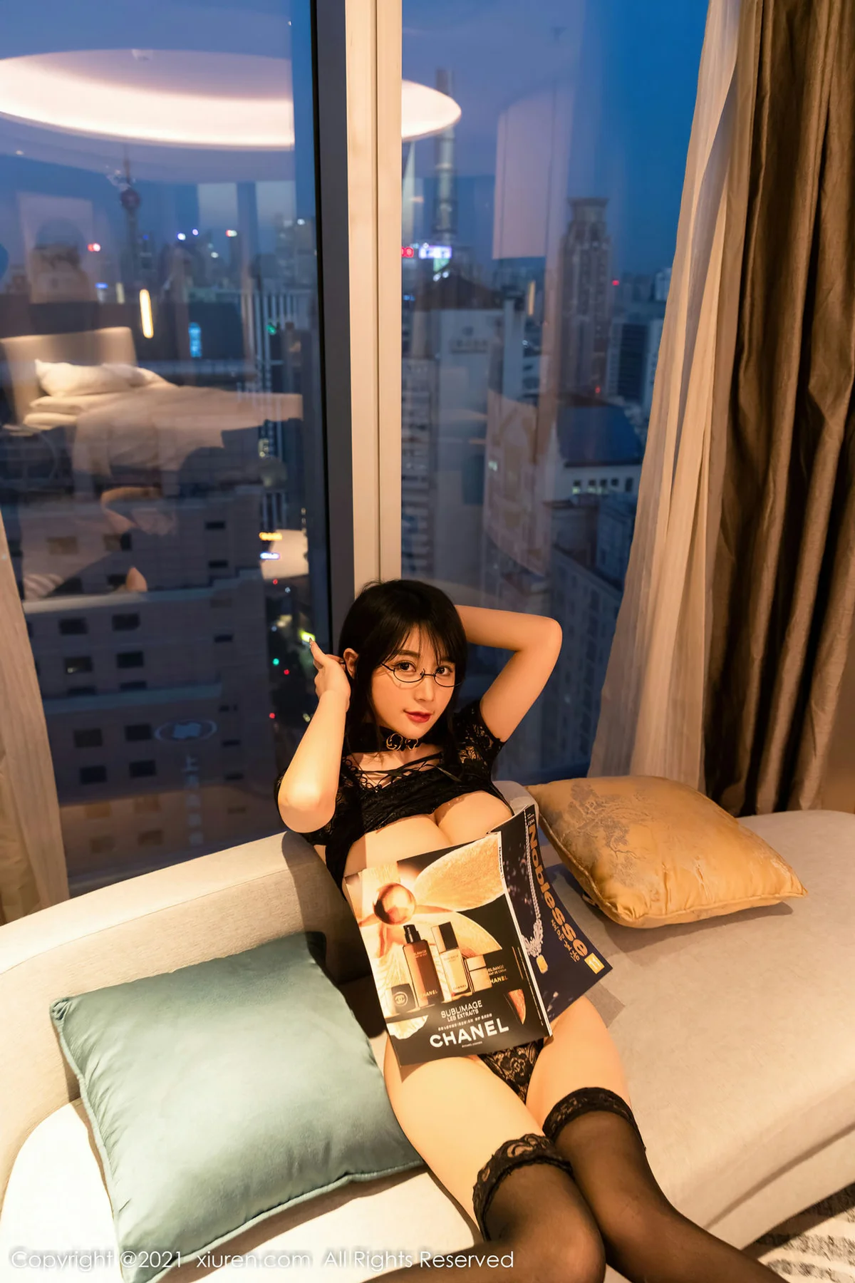 XiuRen 秀人 No.4317  蕾丝内衣  美七Mia 青海旅拍 - 47