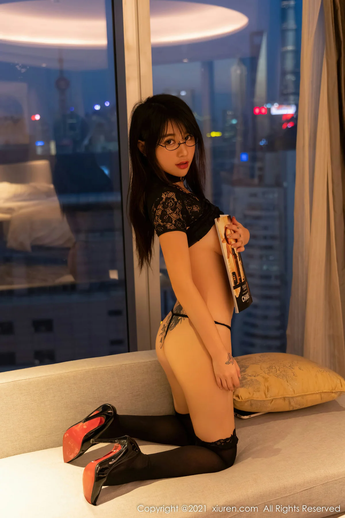 XiuRen 秀人 No.4317  蕾丝内衣  美七Mia 青海旅拍 - 54