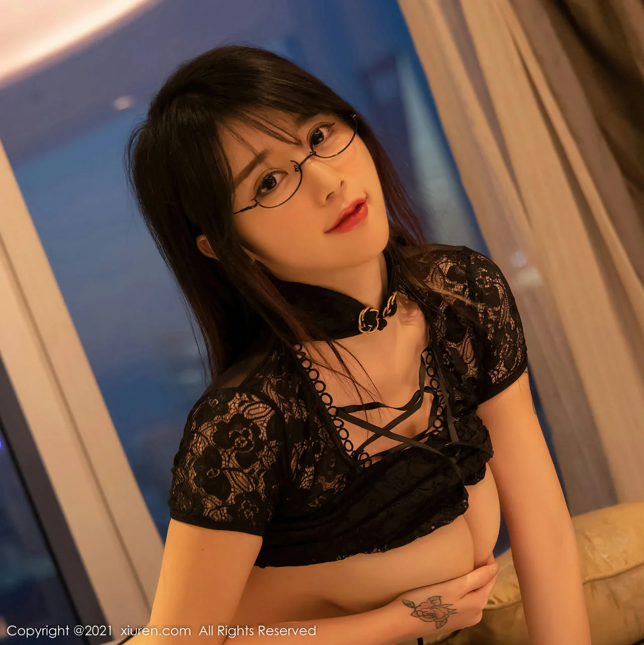 XiuRen 秀人 No.4317  蕾丝内衣  美七Mia 青海旅拍 - 57