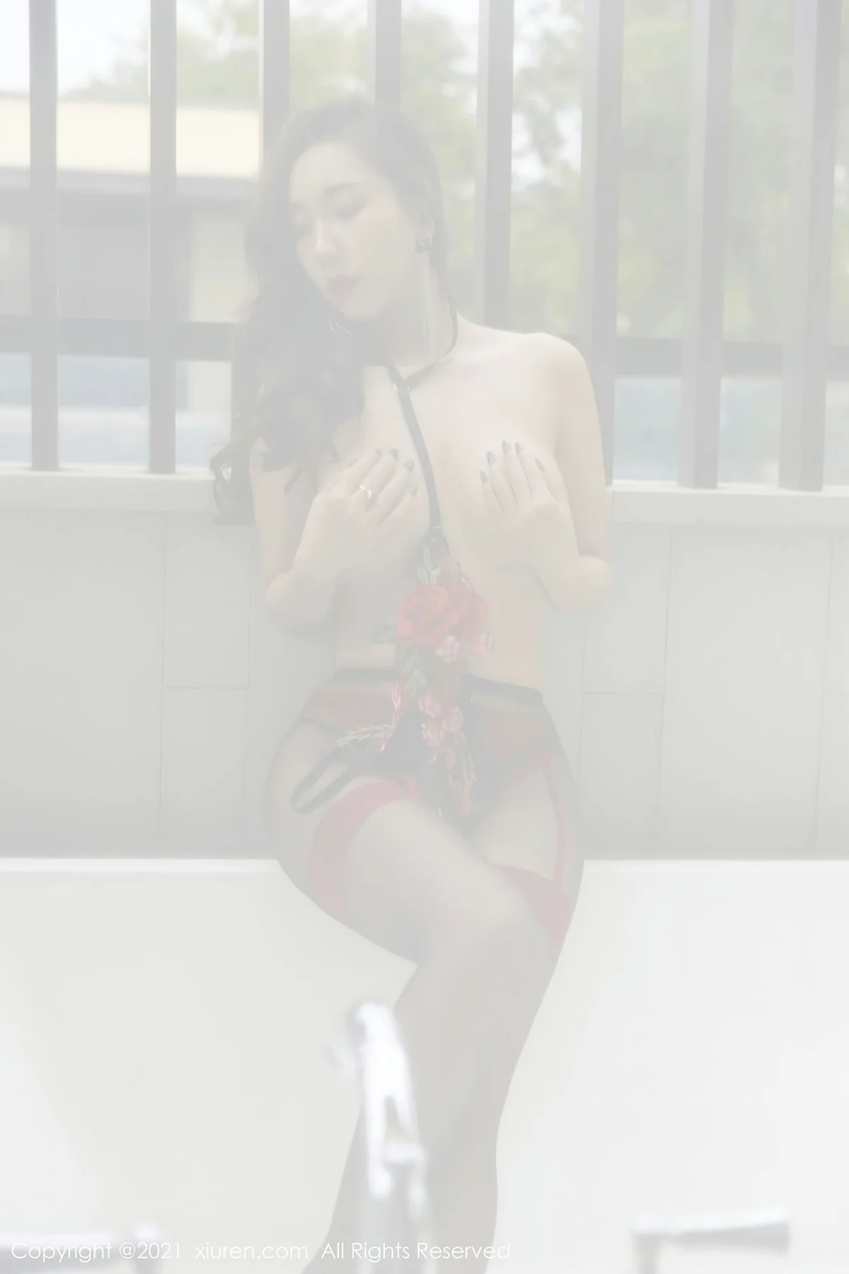 XiuRen 秀人 No.4335 透明黑纱 艾静香 成都旅拍3 - 33