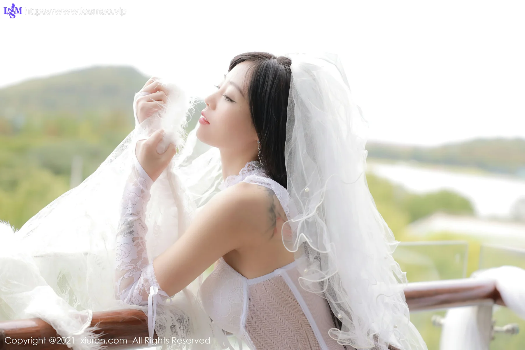 XiuRen 秀人 No.4339 白色蕾丝  佘贝拉bella 大理旅拍 - 35