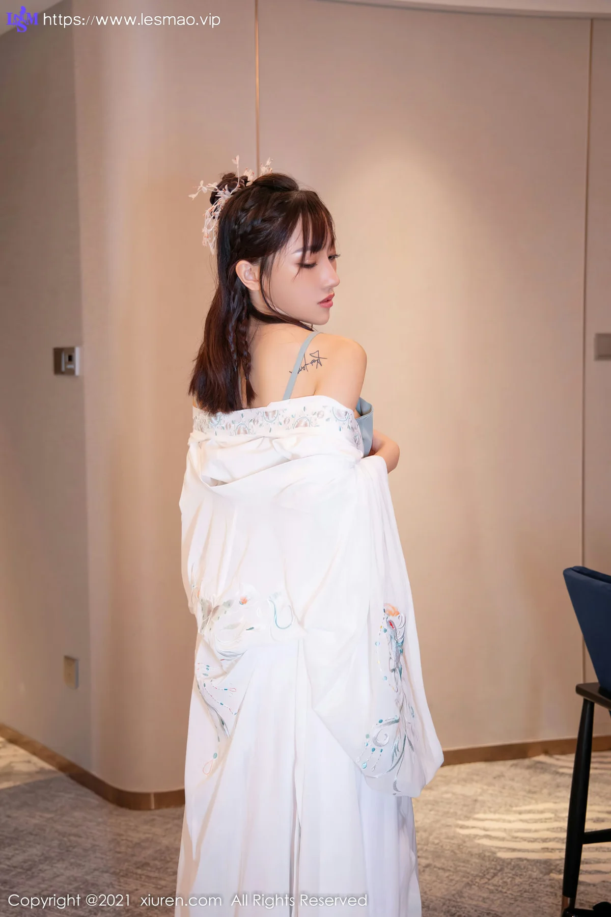 XiuRen 秀人 No.4344 白色古装服饰装扮  西门小玉 性感写真 - 11