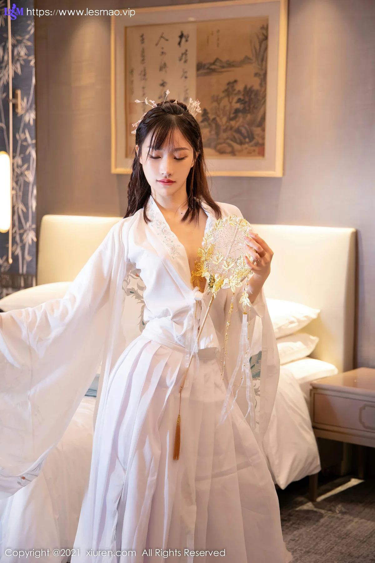 XiuRen 秀人 No.4344 白色古装服饰装扮  西门小玉 性感写真 - 19