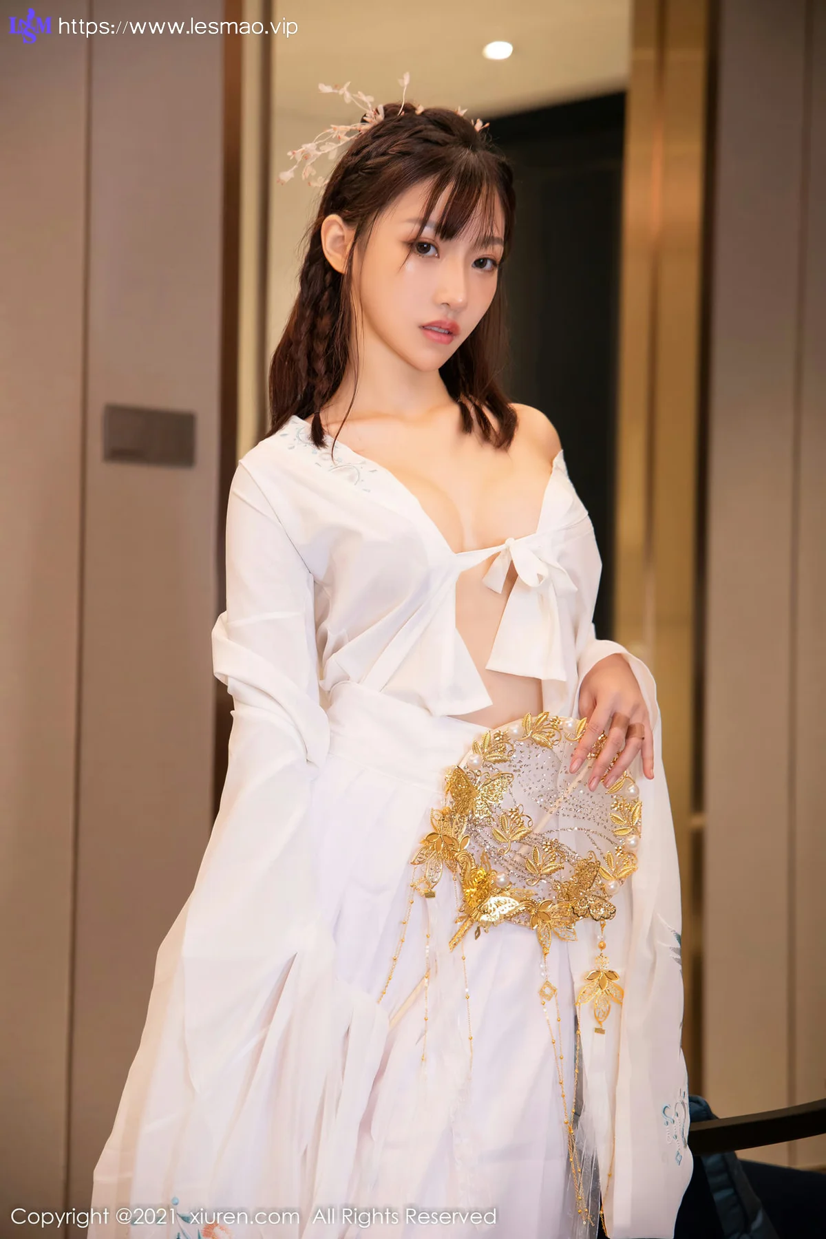XiuRen 秀人 No.4344 白色古装服饰装扮  西门小玉 性感写真 - 25