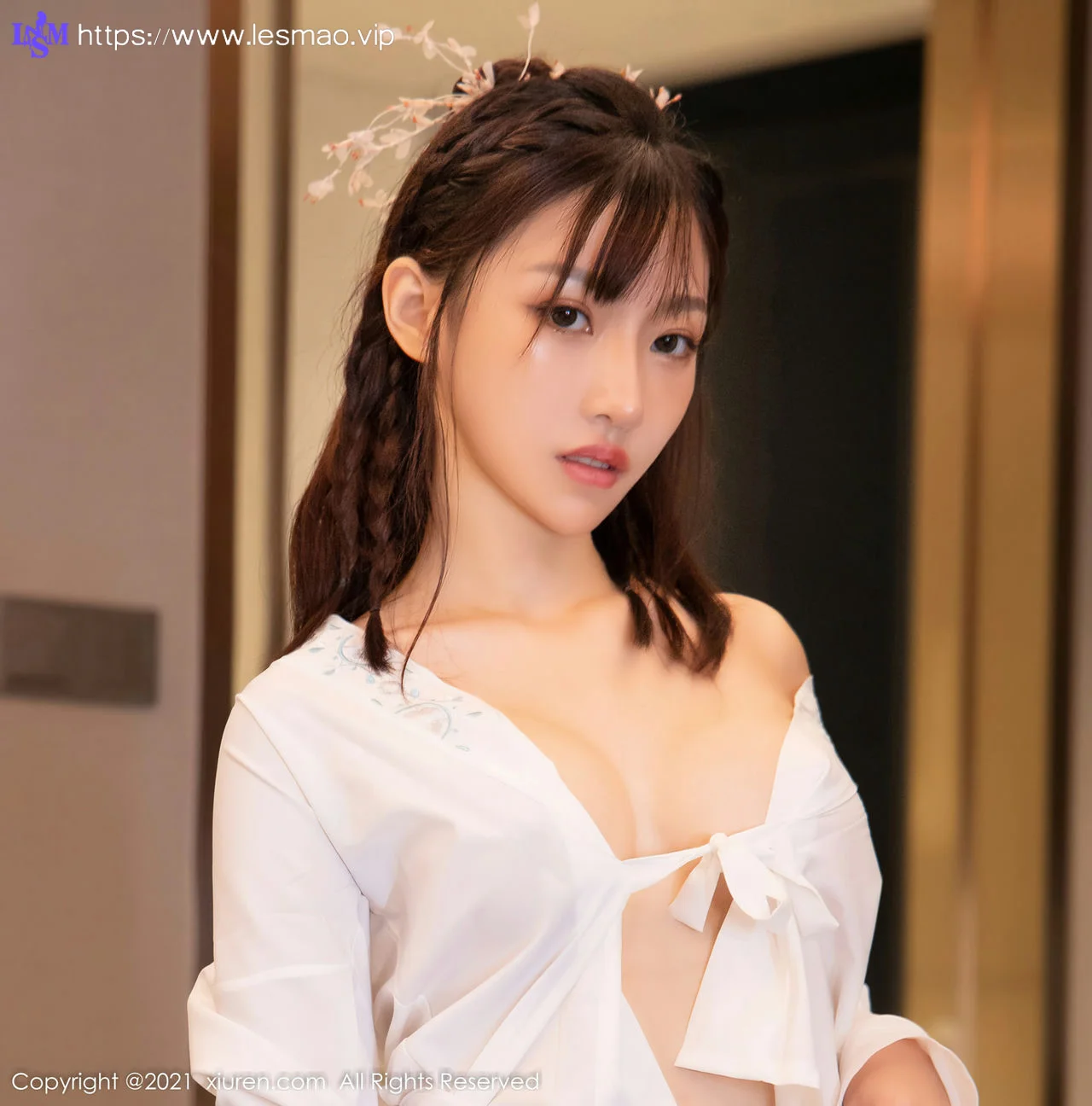 XiuRen 秀人 No.4344 白色古装服饰装扮  西门小玉 性感写真 - 26