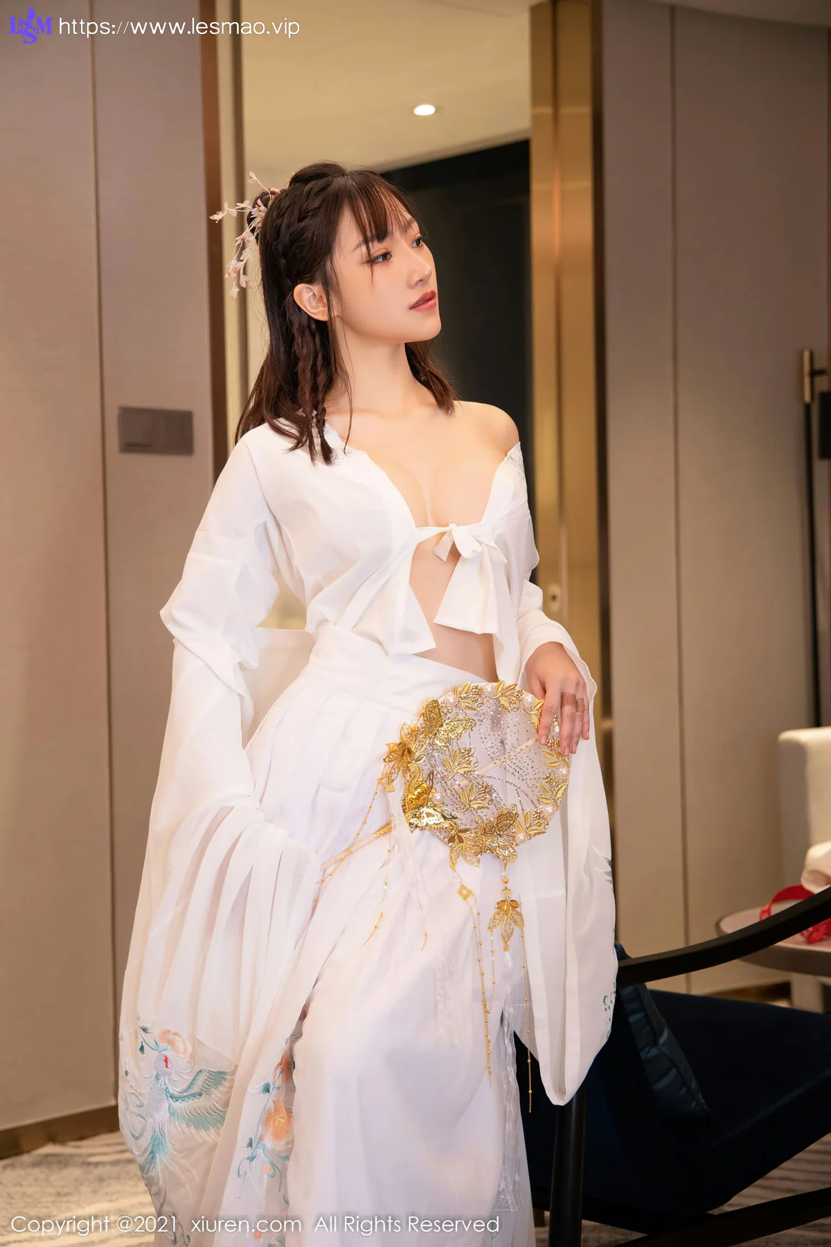 XiuRen 秀人 No.4344 白色古装服饰装扮  西门小玉 性感写真 - 27