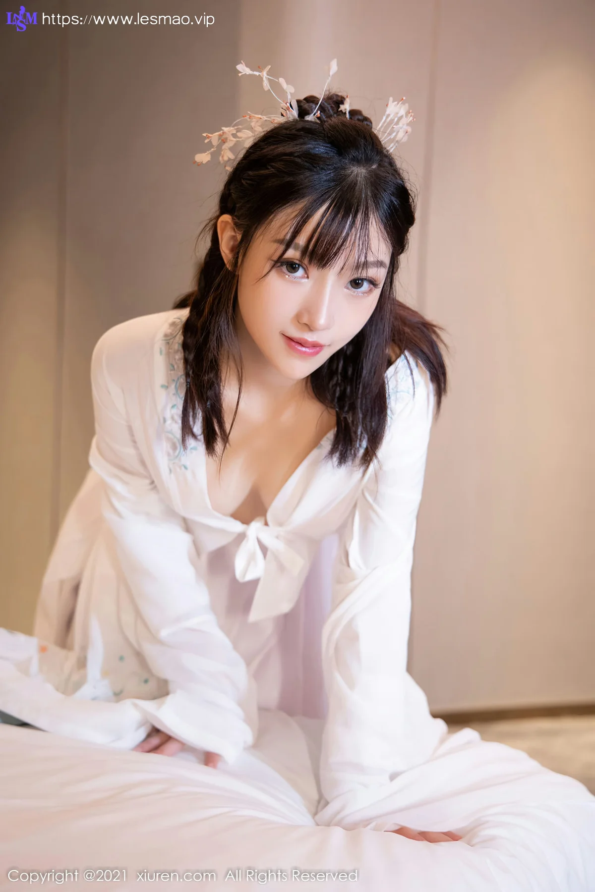 XiuRen 秀人 No.4344 白色古装服饰装扮  西门小玉 性感写真 - 32